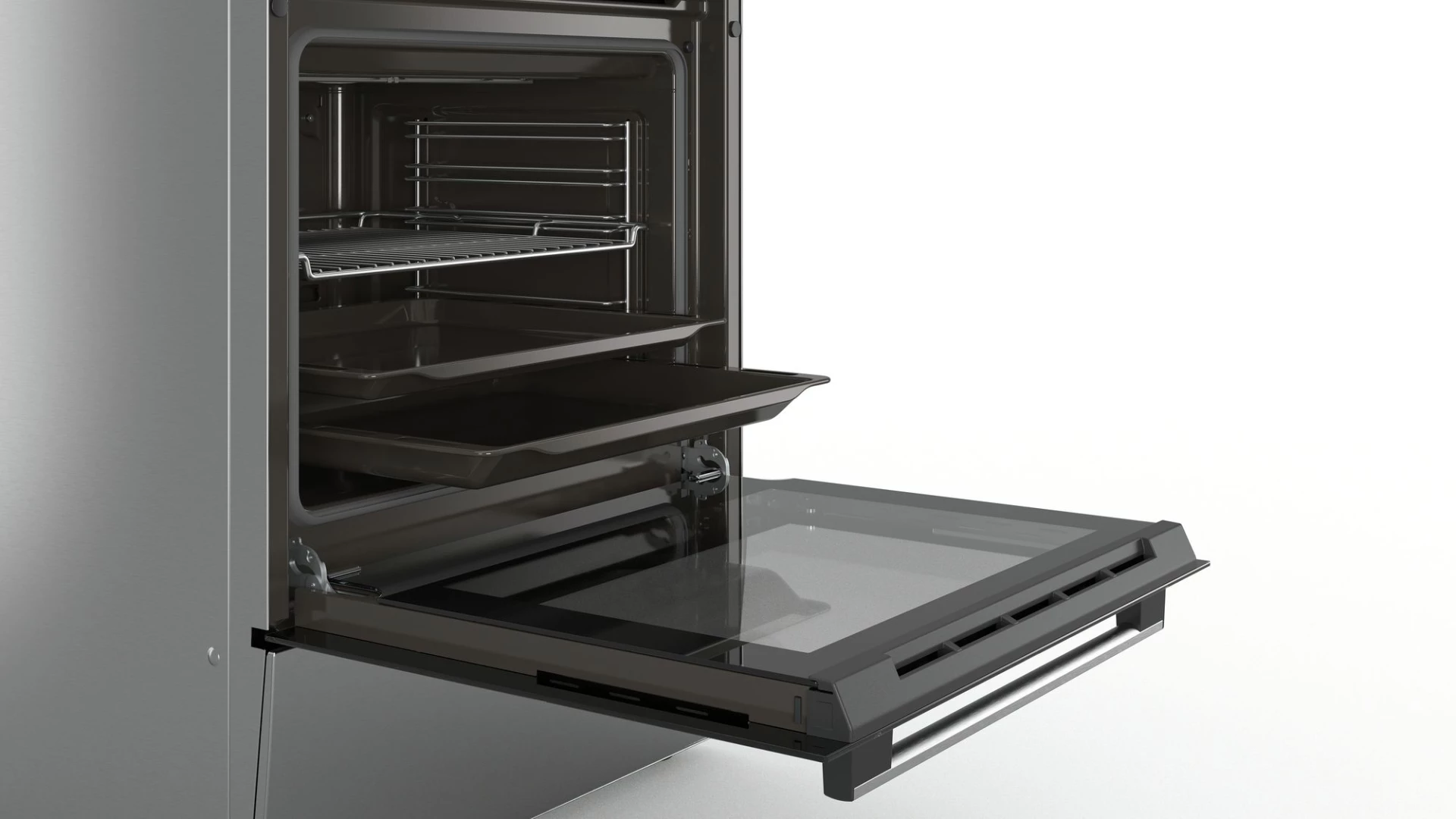 BOSCH električni štednjak Serie 4|, A+, 66L, INOX, TR HKA090150