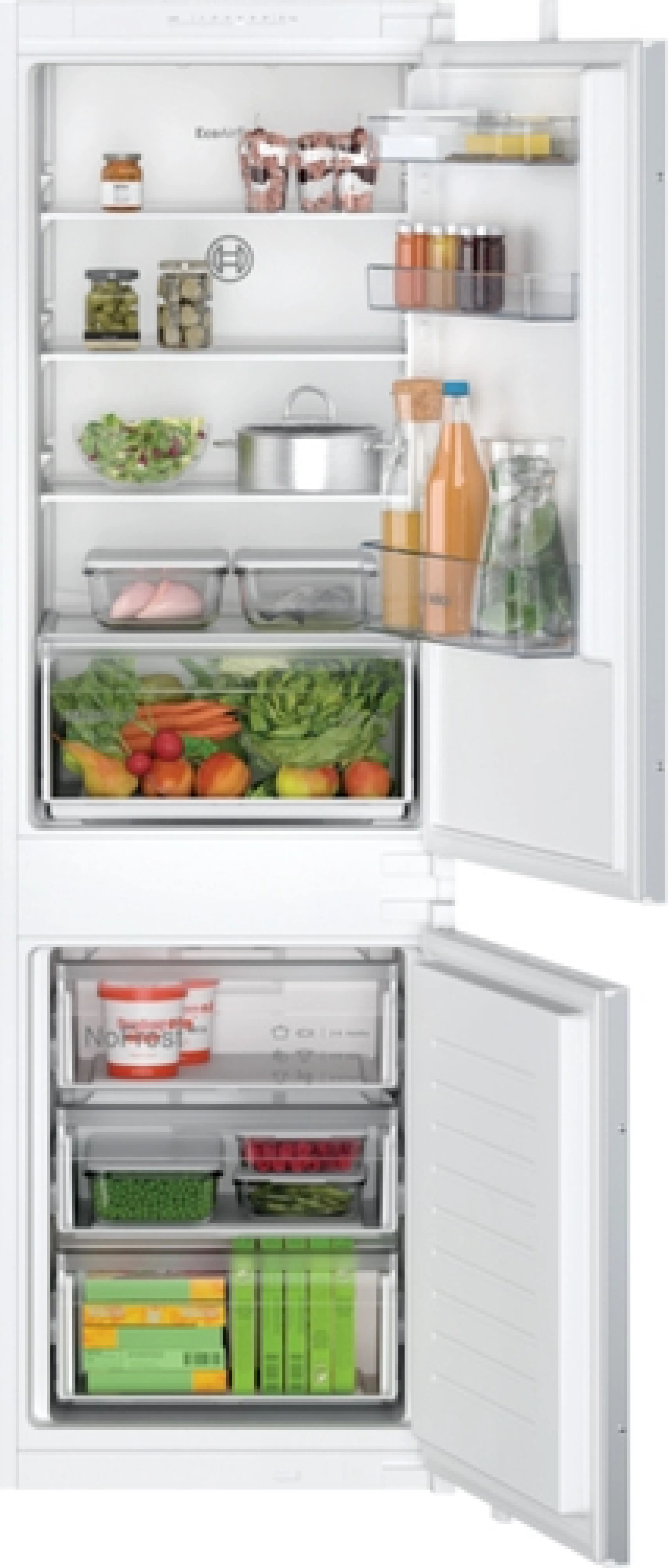 BOSCH Kombinovani hladnjak Serie 2| No Frost, E, 260L,H:184L,Z:76L,DE KIN86NSE0