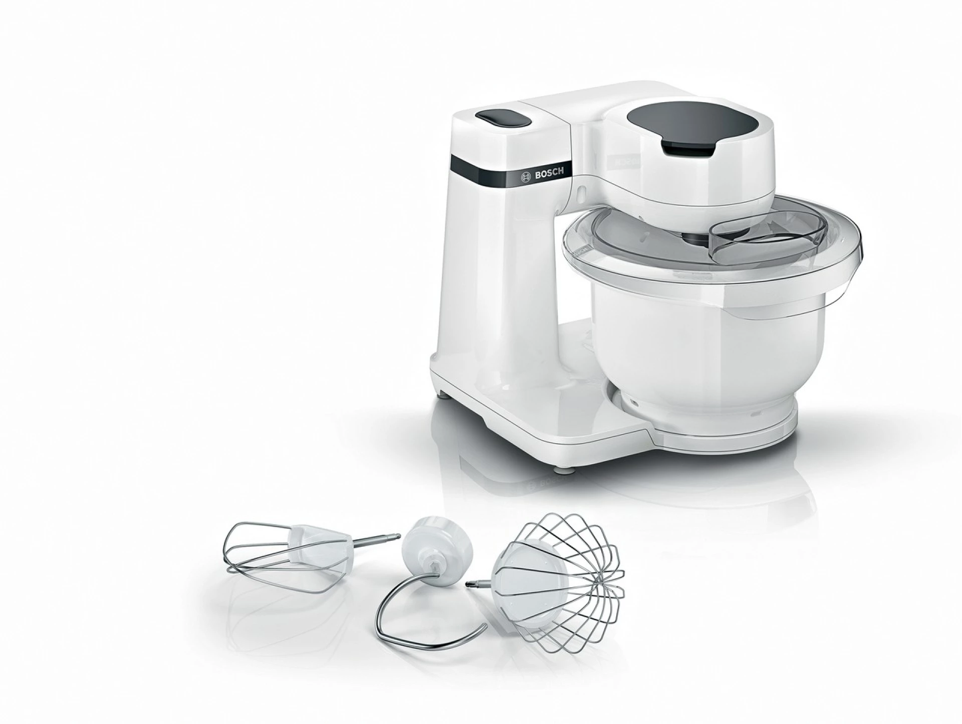 Mikser BOSCH Serie 2|,BIJELI, 700W 4 Brzine, Slastičarski set, MUMS2AW00