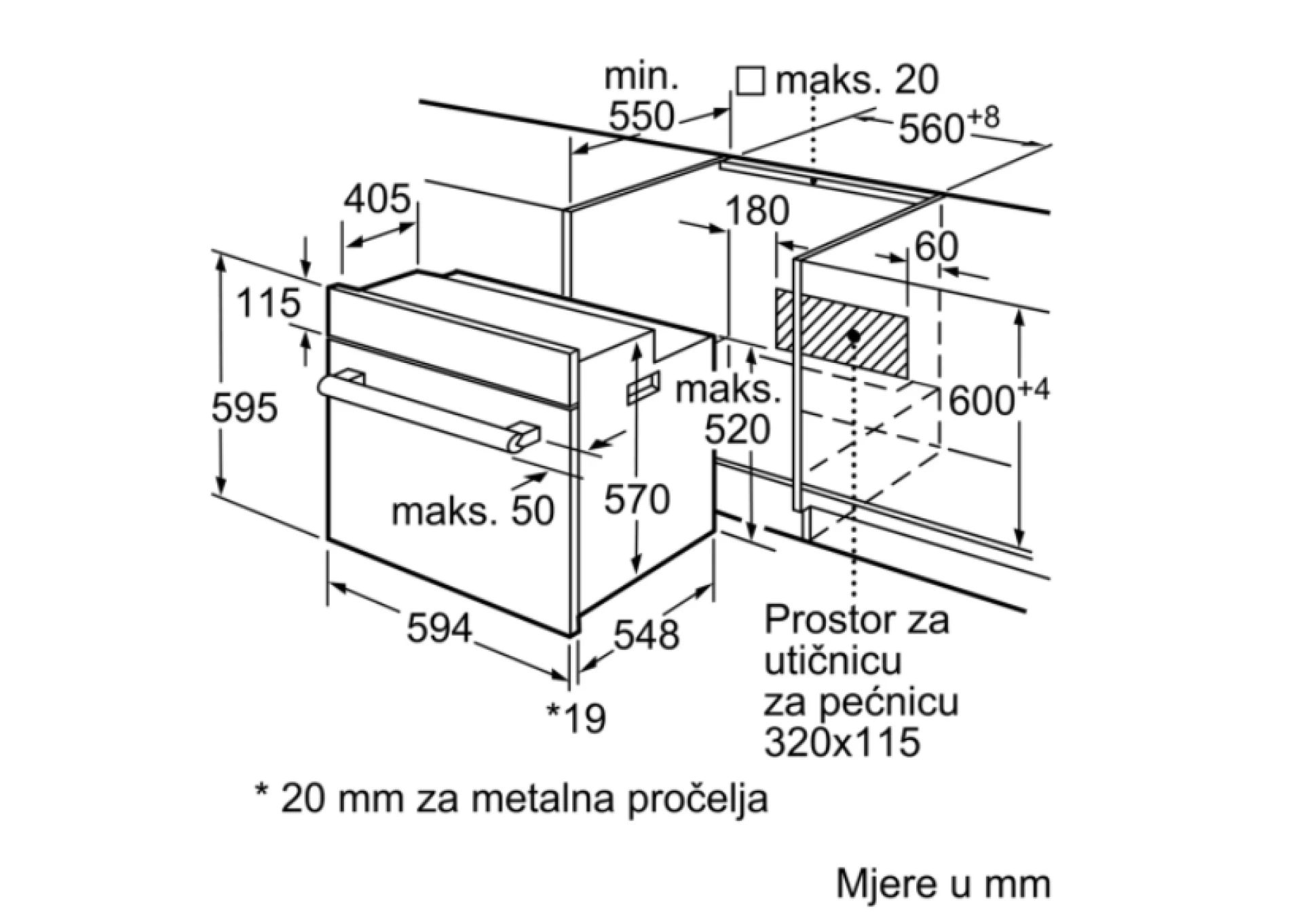 BOSCH pećnica  Serie 2| INOXKatalitičke obloge HBF133BR0