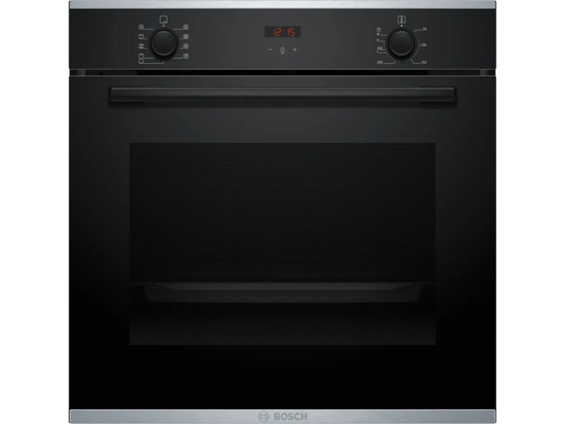 BOSCH pećnica  Serie 4| CRNA A, EcoClean,71L,7 programaTeleskopska vodilica,3D vrući zrak HBA234EB3
