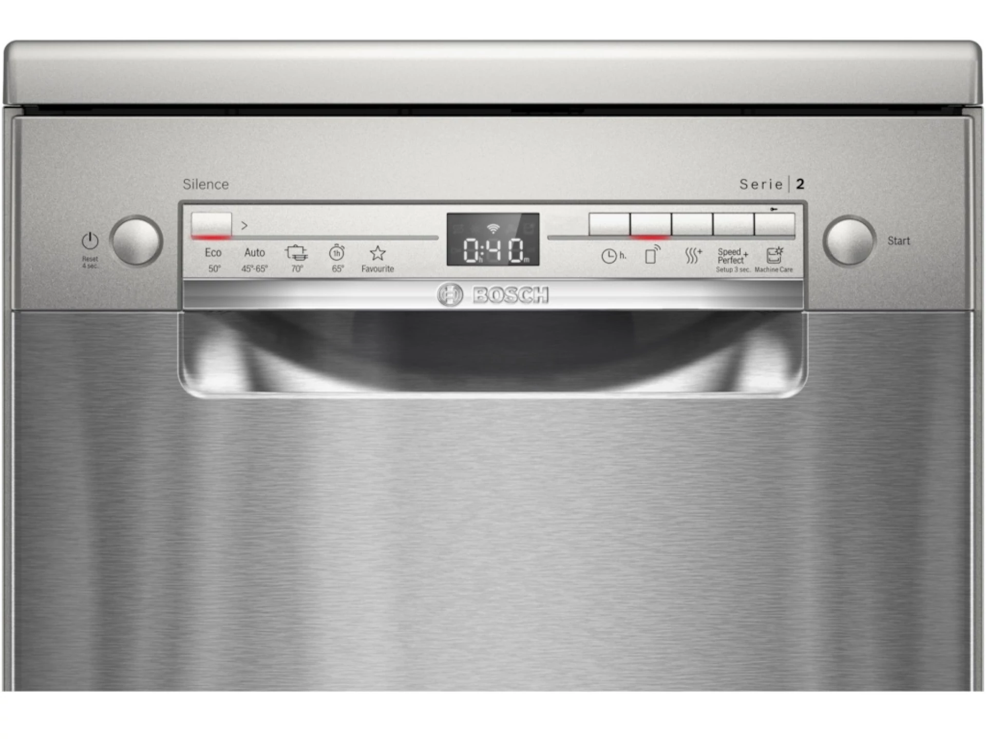 BOSCH perilica posuđa Serie 2| 45 CM, E, 10 setova,8,9L,46dB, INOX SPS2HKI42E
