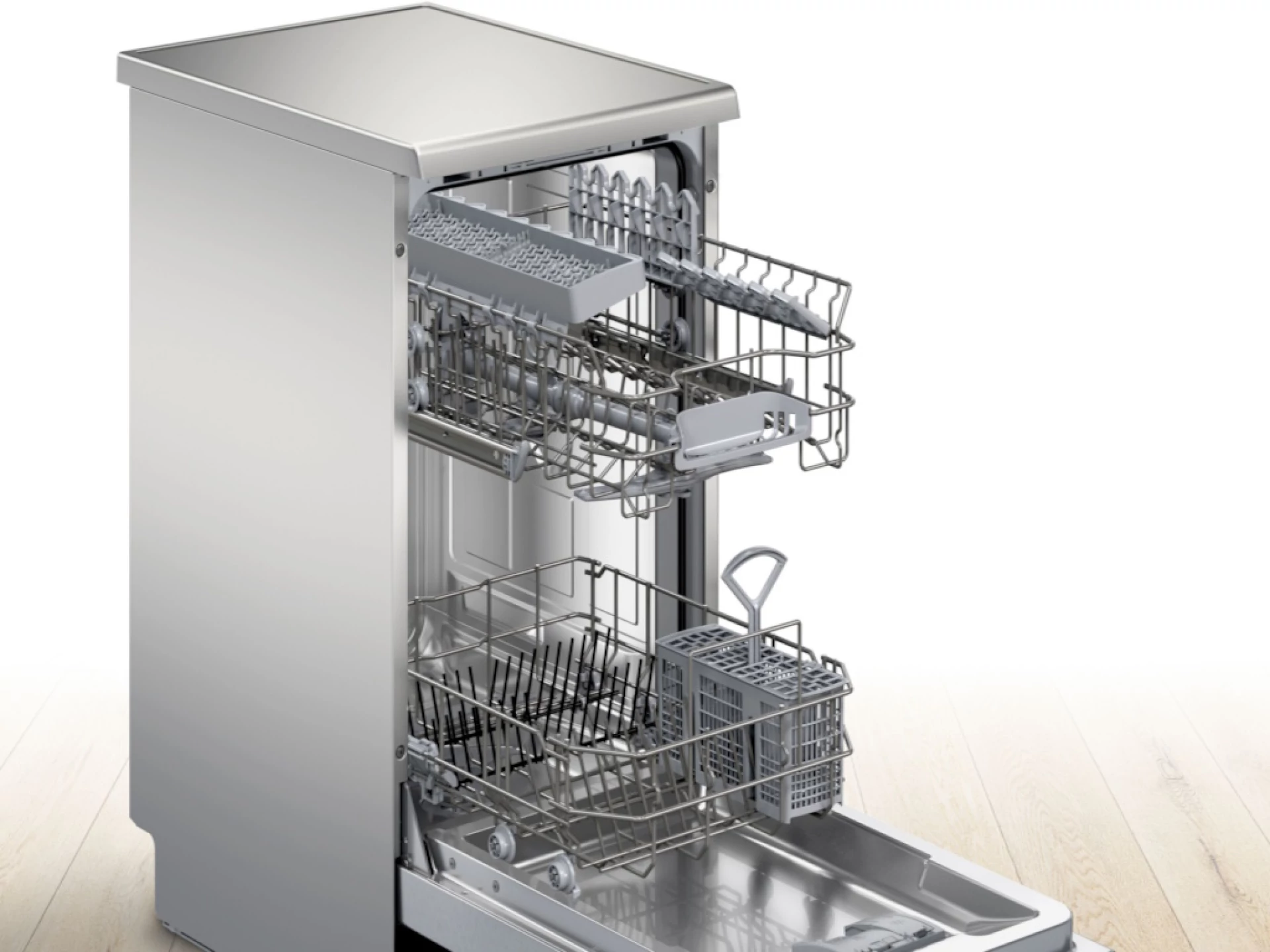 BOSCH perilica posuđa Serie 2| 45 CM, E, 10 setova,8,9L,46dB, INOX SPS2HKI42E