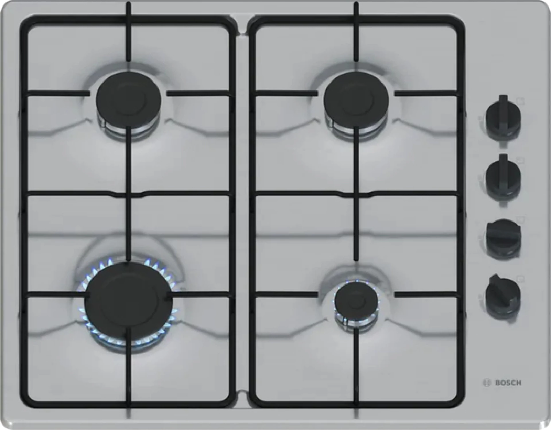 BOSCH  Plinska ploča Serie 2|Nehrđajući čelik, 4 plamenikasnaga 1-3kW PBP6B5K80
