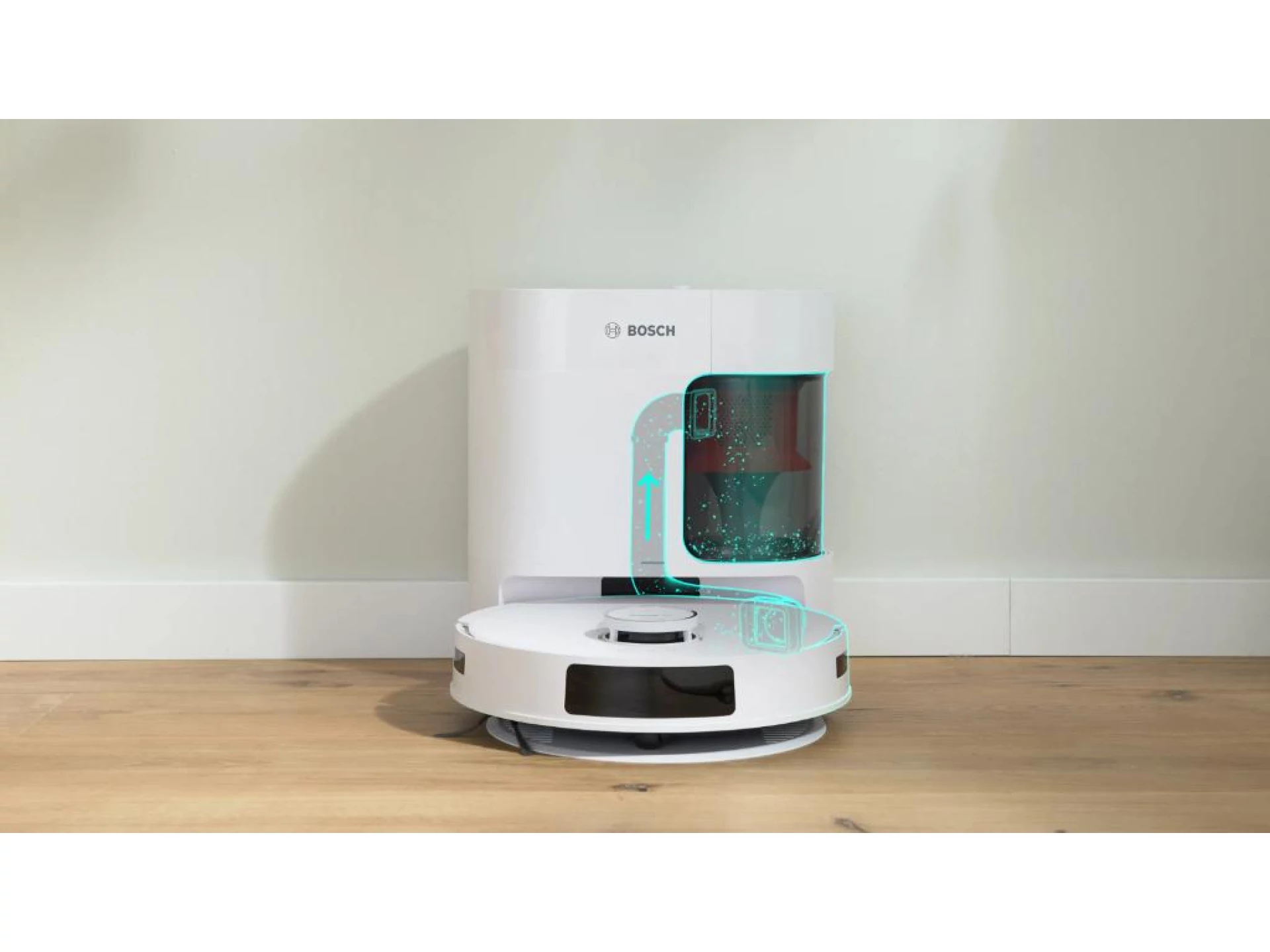 BOSCH Robotski UsisivačSpotless Advenced +, 11.000 Pa 360 LiDAR navigacija... BCRD2W