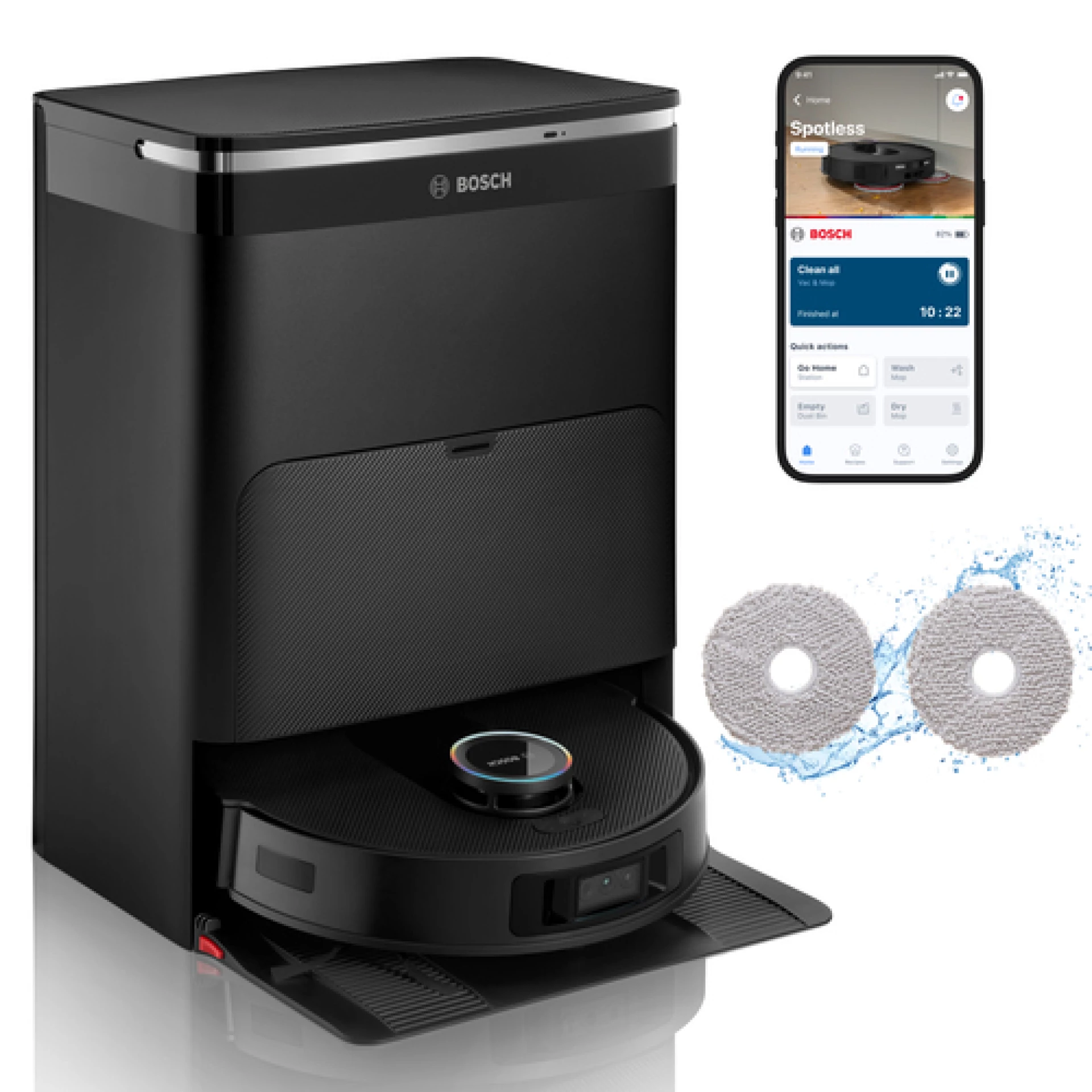 BOSCH Robotski UsisivačSpotless MAX Cam, 11.000 Pa360 LiDAR navigacija BCRDW3BX