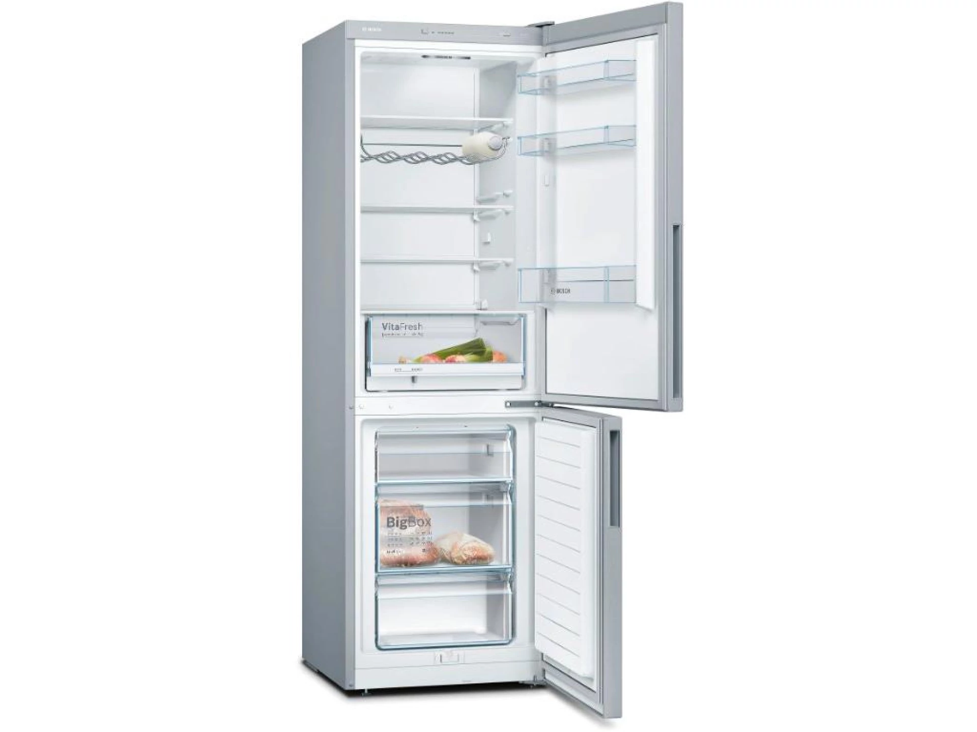 BOSCH Samostojeći Serie 4|LowFrost,186X60,INOXH:214L, Z:94L,39dB KGV36VLEA