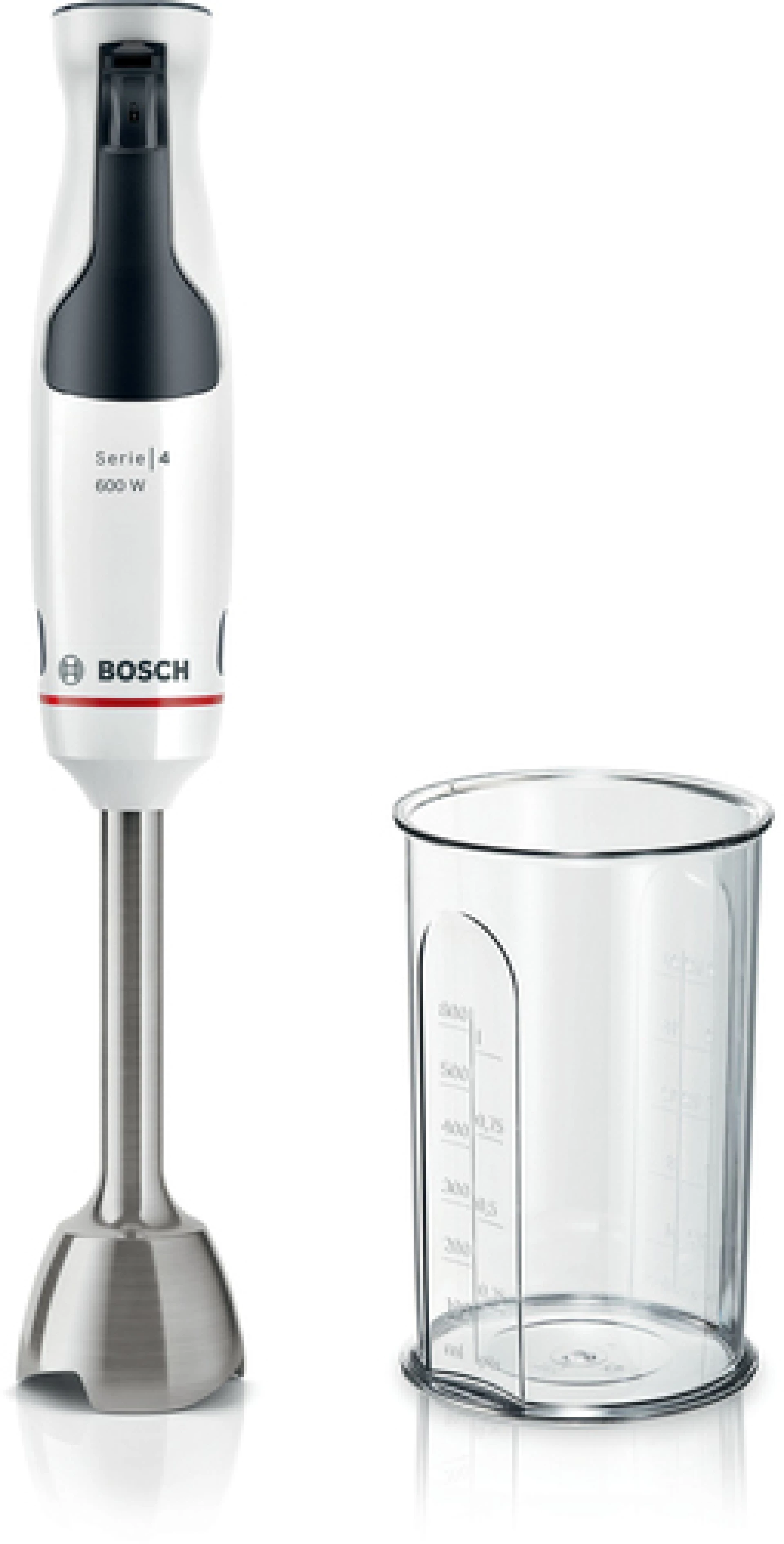 Štapni mikser BOSCH, Serie 4|,600W BIJELA, Mjerna posuda MSM4W210