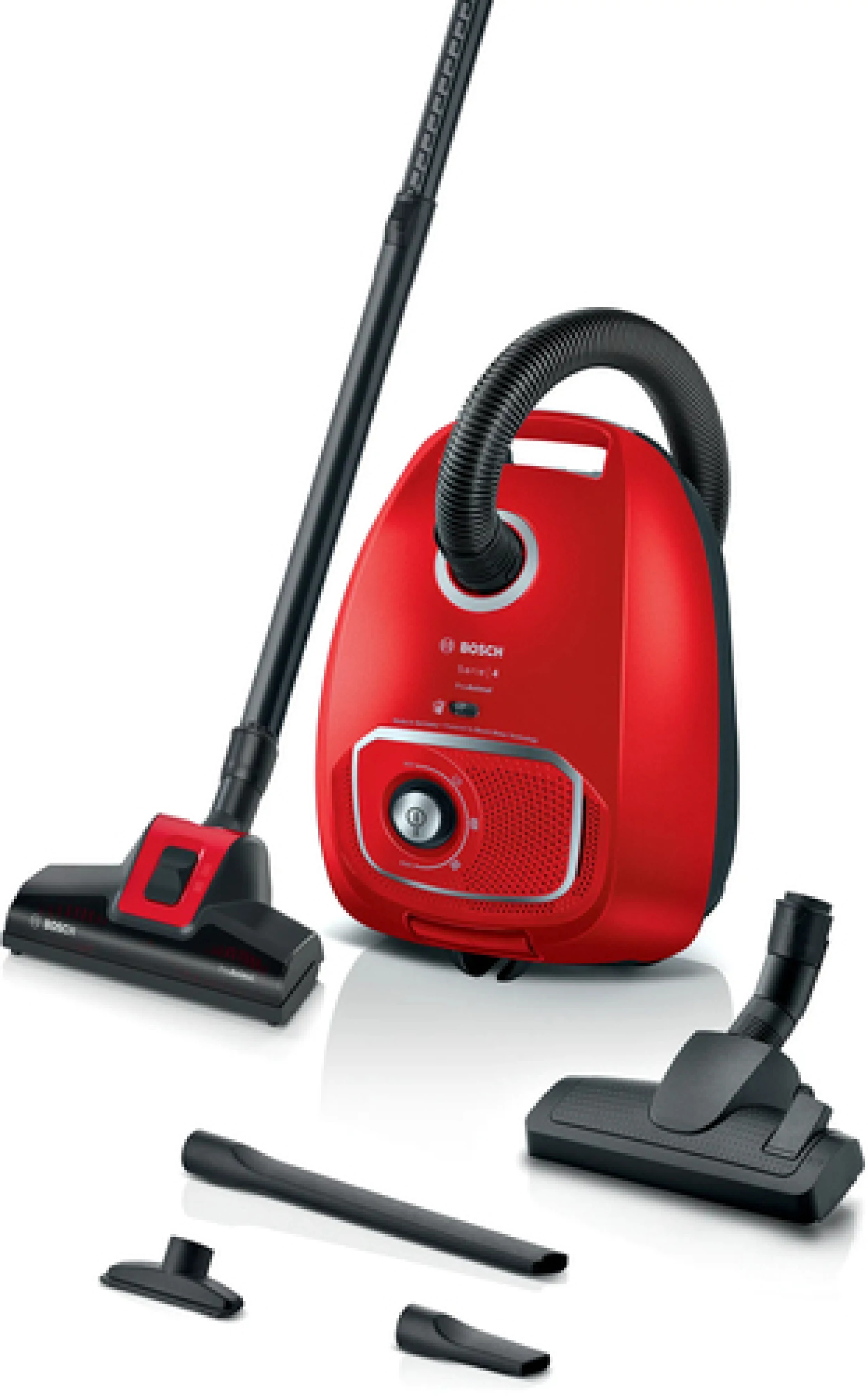 BOSCH Usisivač s vrećicom Serie 4|, PRO ANIMAL,Crveni, Operativni raspon 11m BGB41PET1