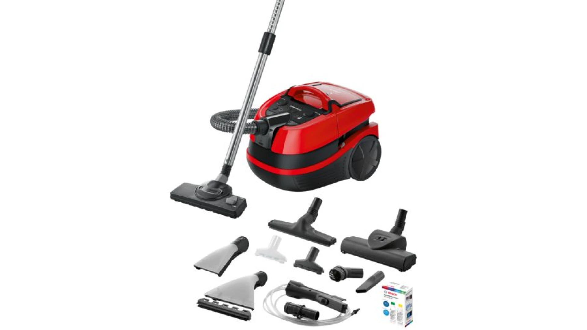 BOSCH Wet & Dry Usisivač Serie 4|, CRVENI, ProAnimal 2100W BWD421PET