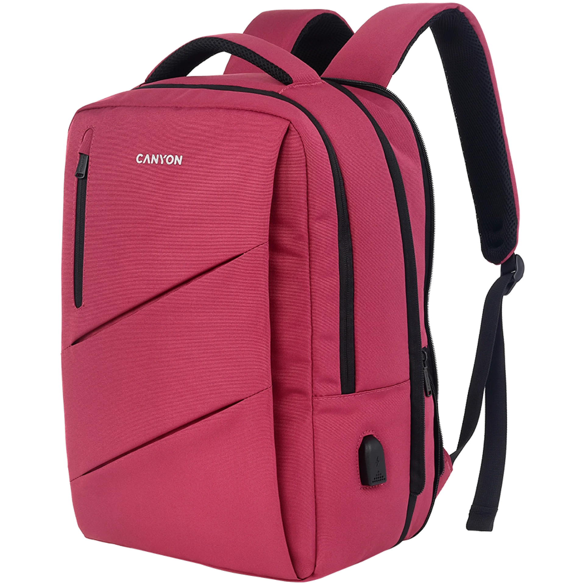 CANYON backpack BPE-5 Urban USB 15.6'' Red