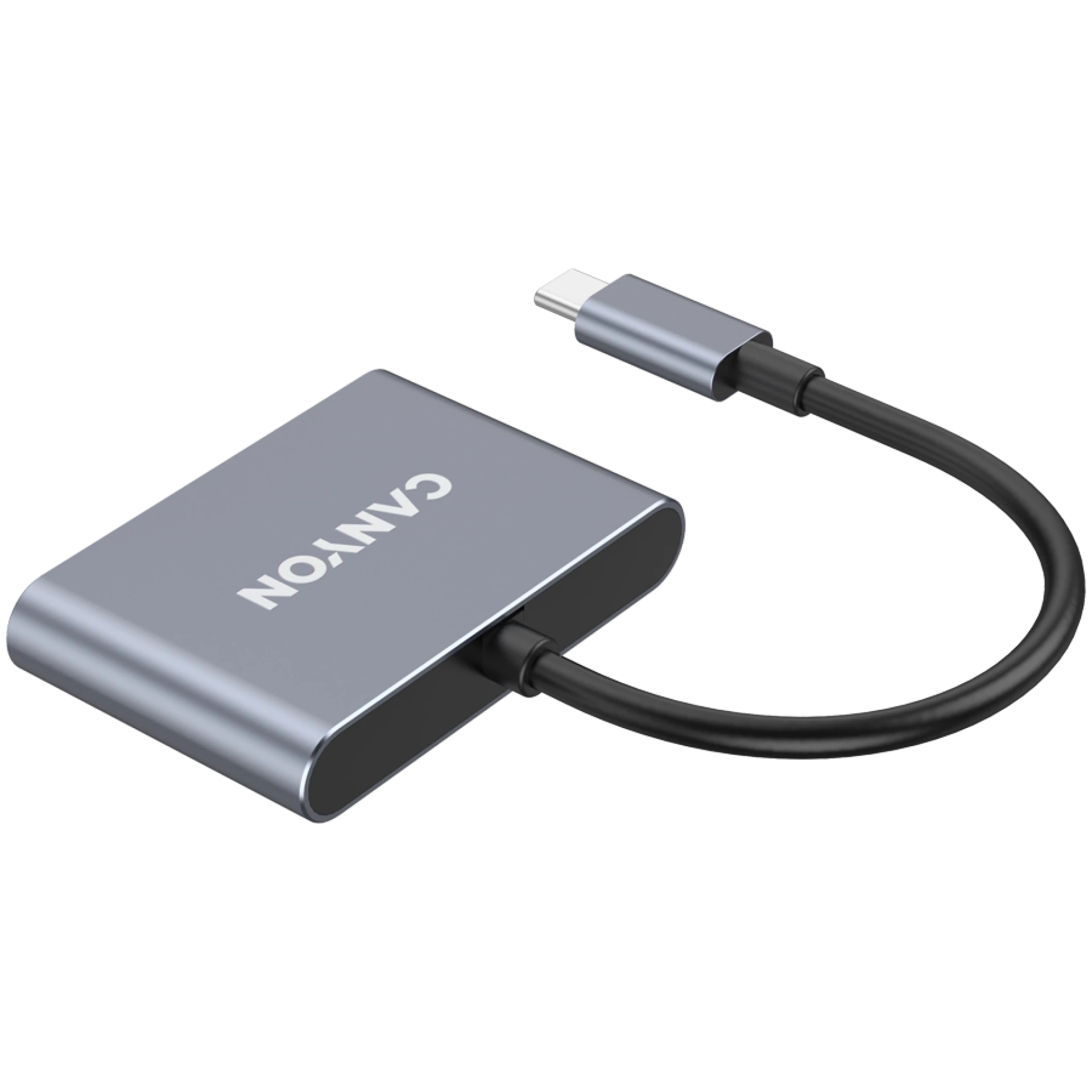 CANYON hub DS-3 3in1 USB-C Dark Grey