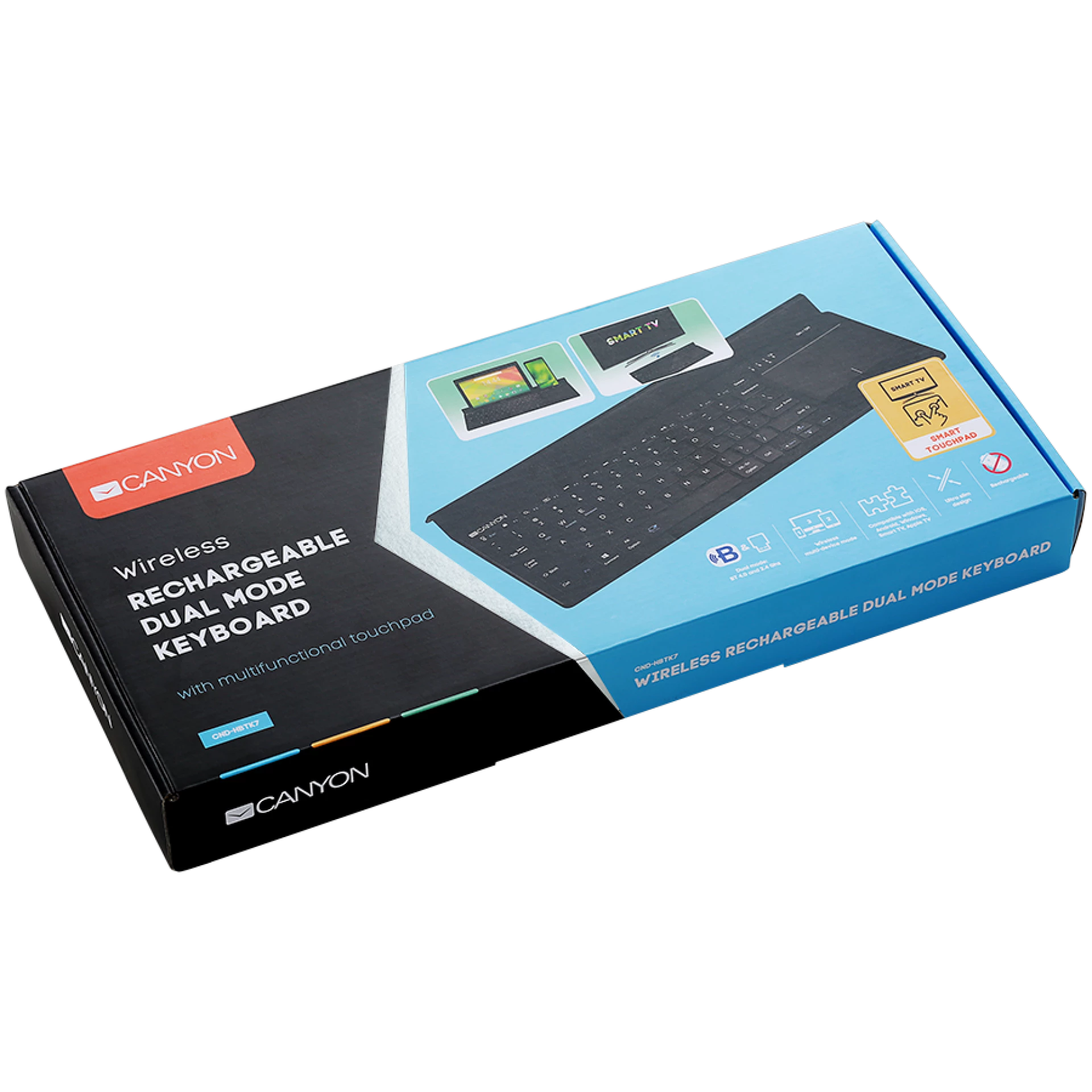 CANYON keyboard HBTK7 EN Touch Wireless  Black