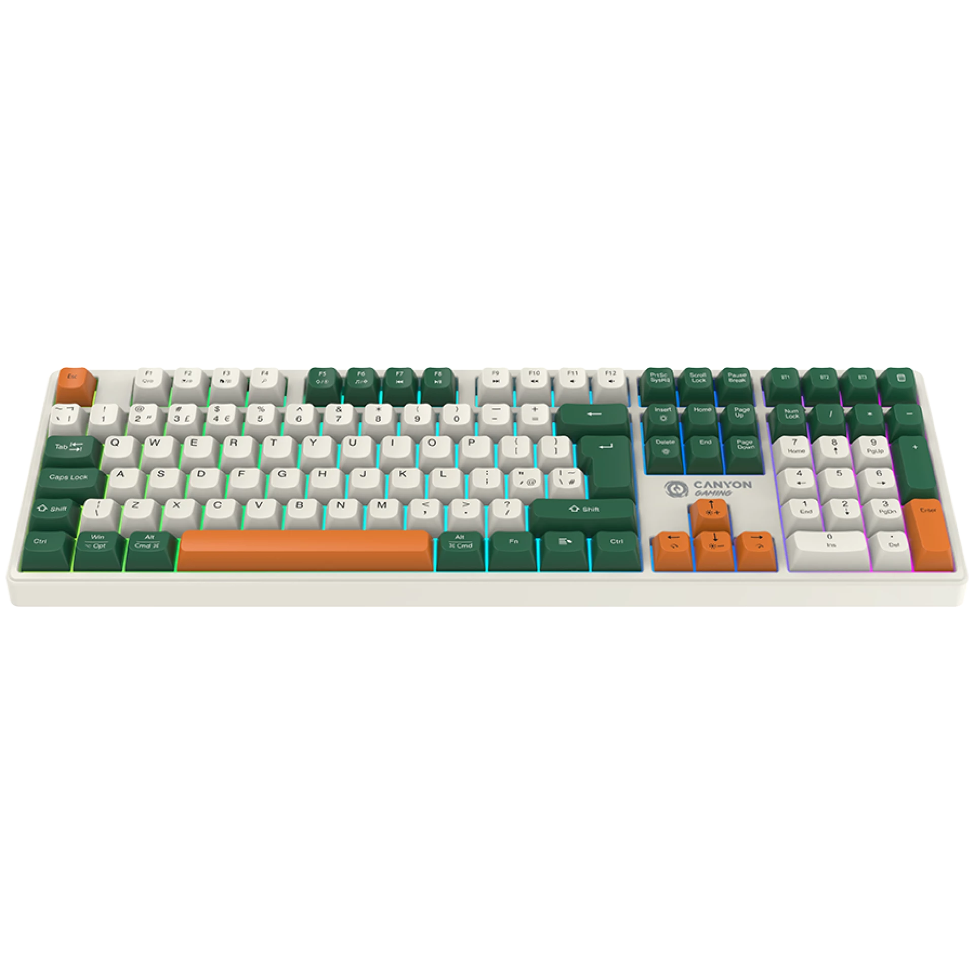 CANYON keyboard Shadder GKW-11 Mech RGB UK/US Wireless White