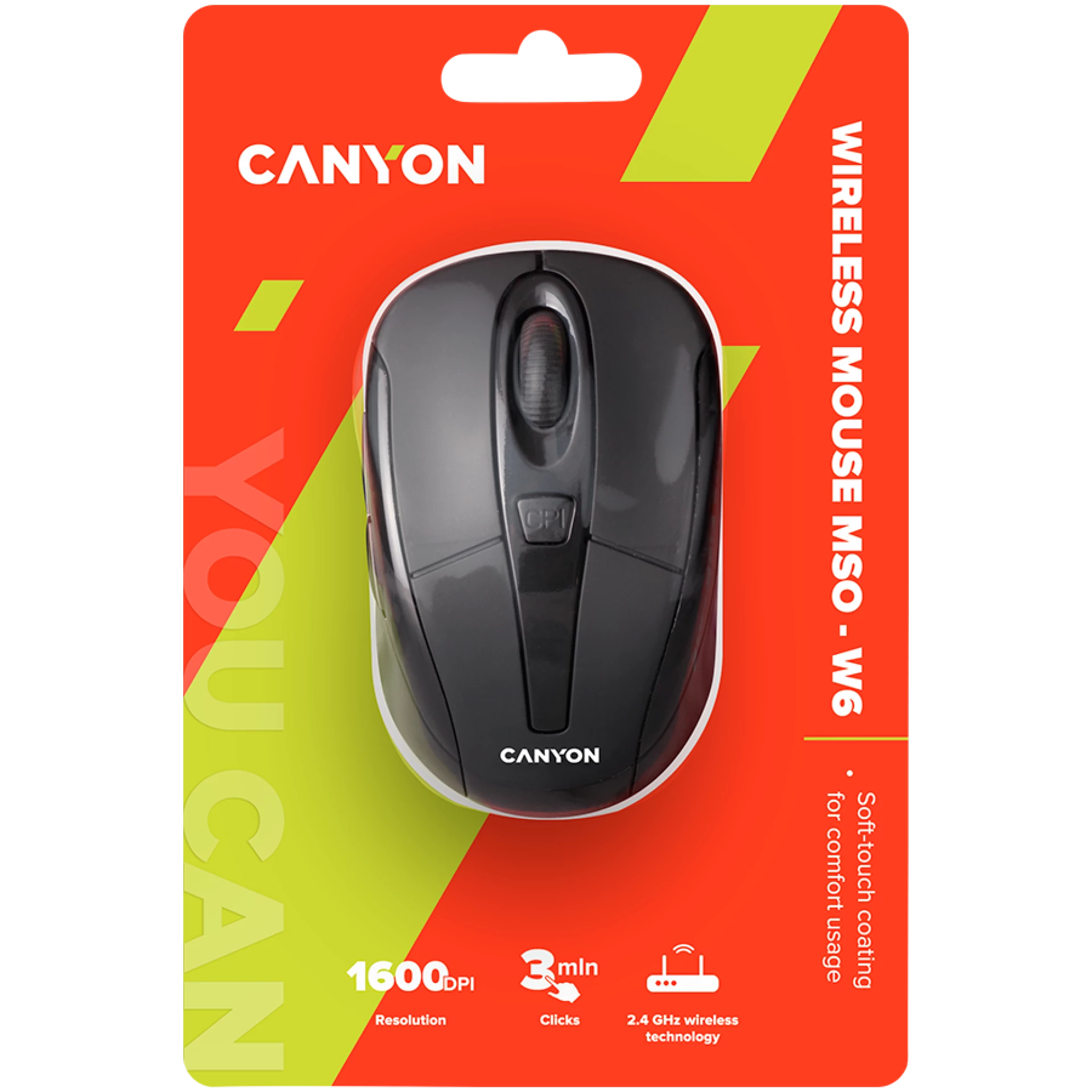 CANYON mouse MSO-W6 Wireless Black