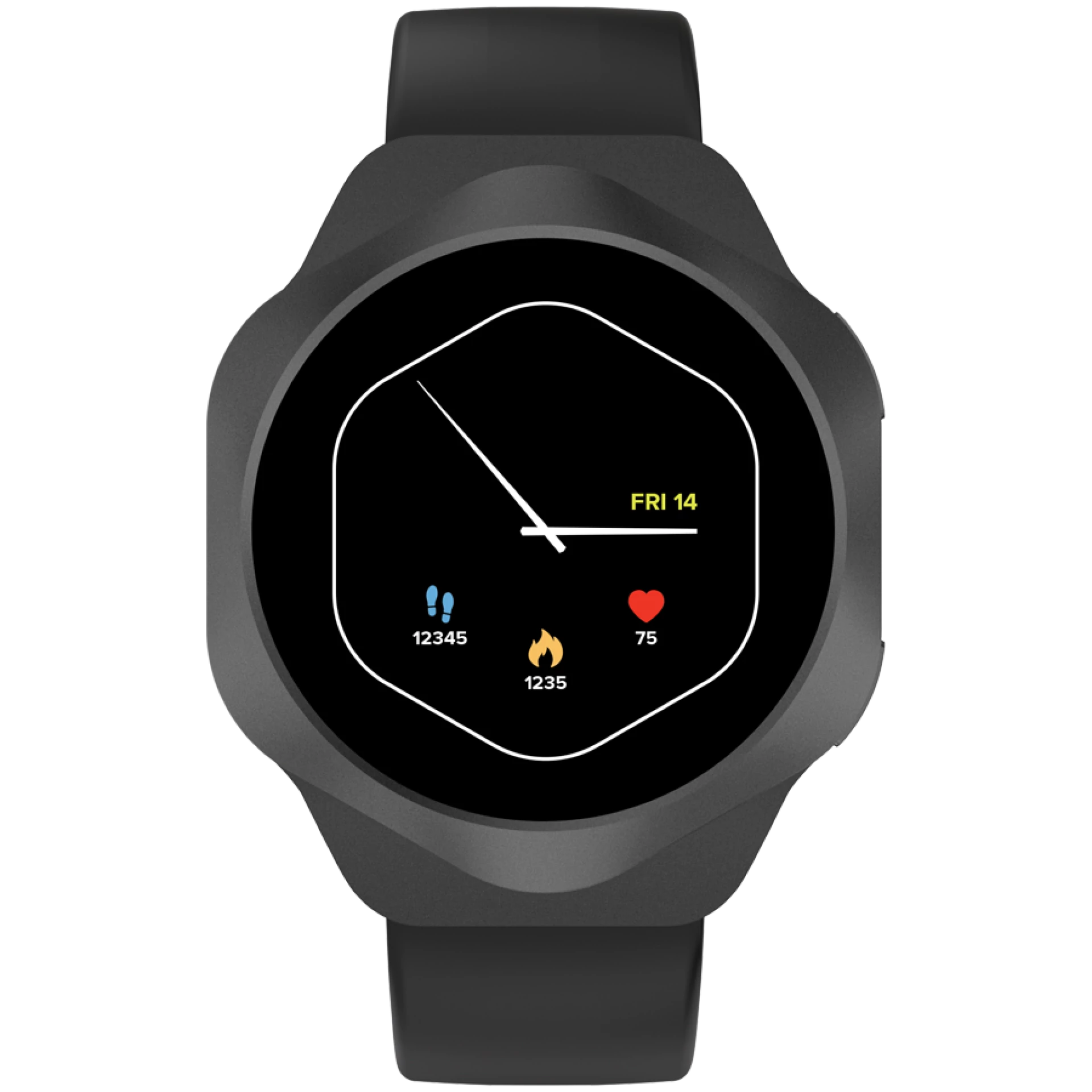 CANYON Smart Watch Hexagon 88 BT-CALL Black