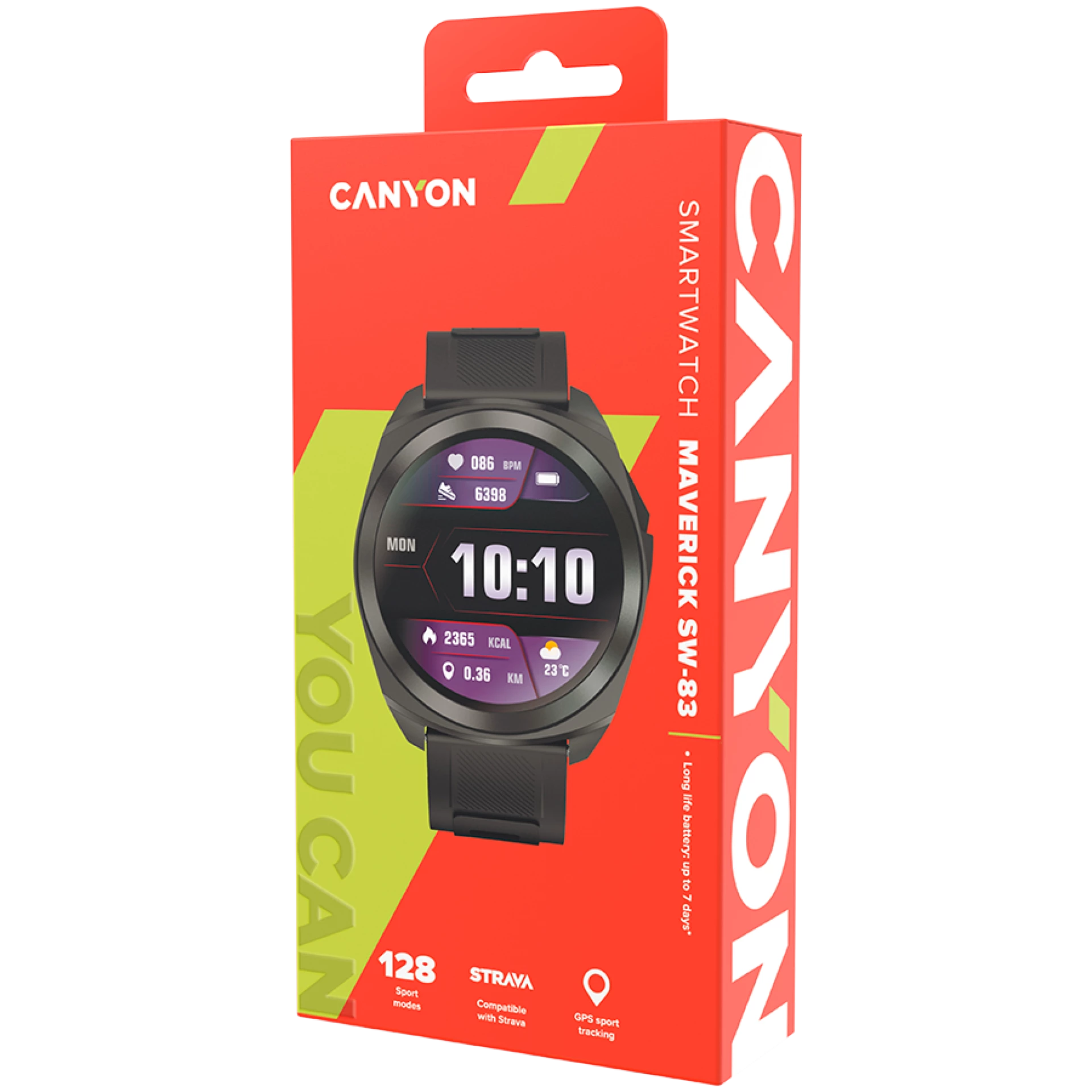 CANYON smart watch Maveric SW-83 GPS Black