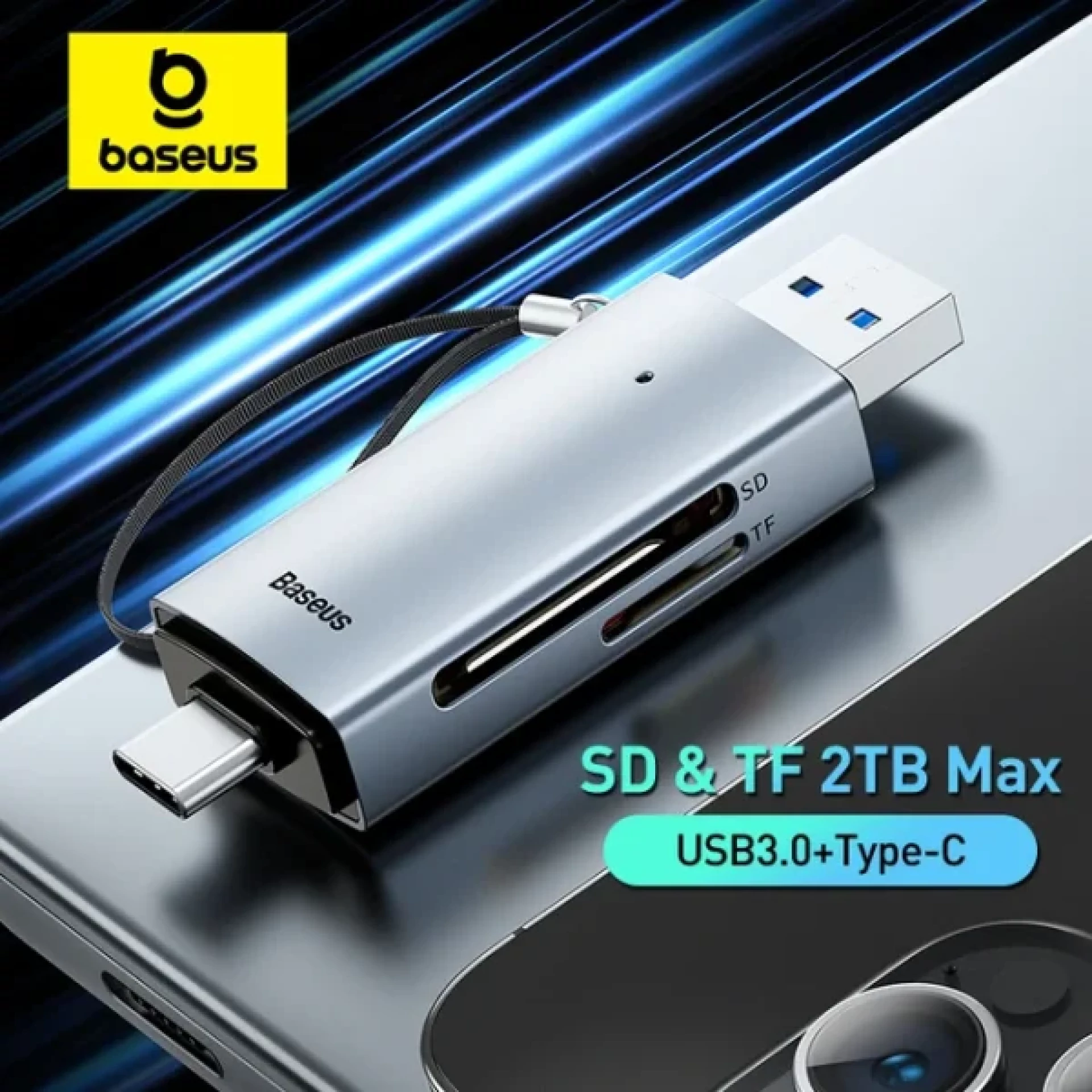 Čitač kartica Baseus Lite Series USB-A/USB-C 3.0 SD/TF Card Reader
