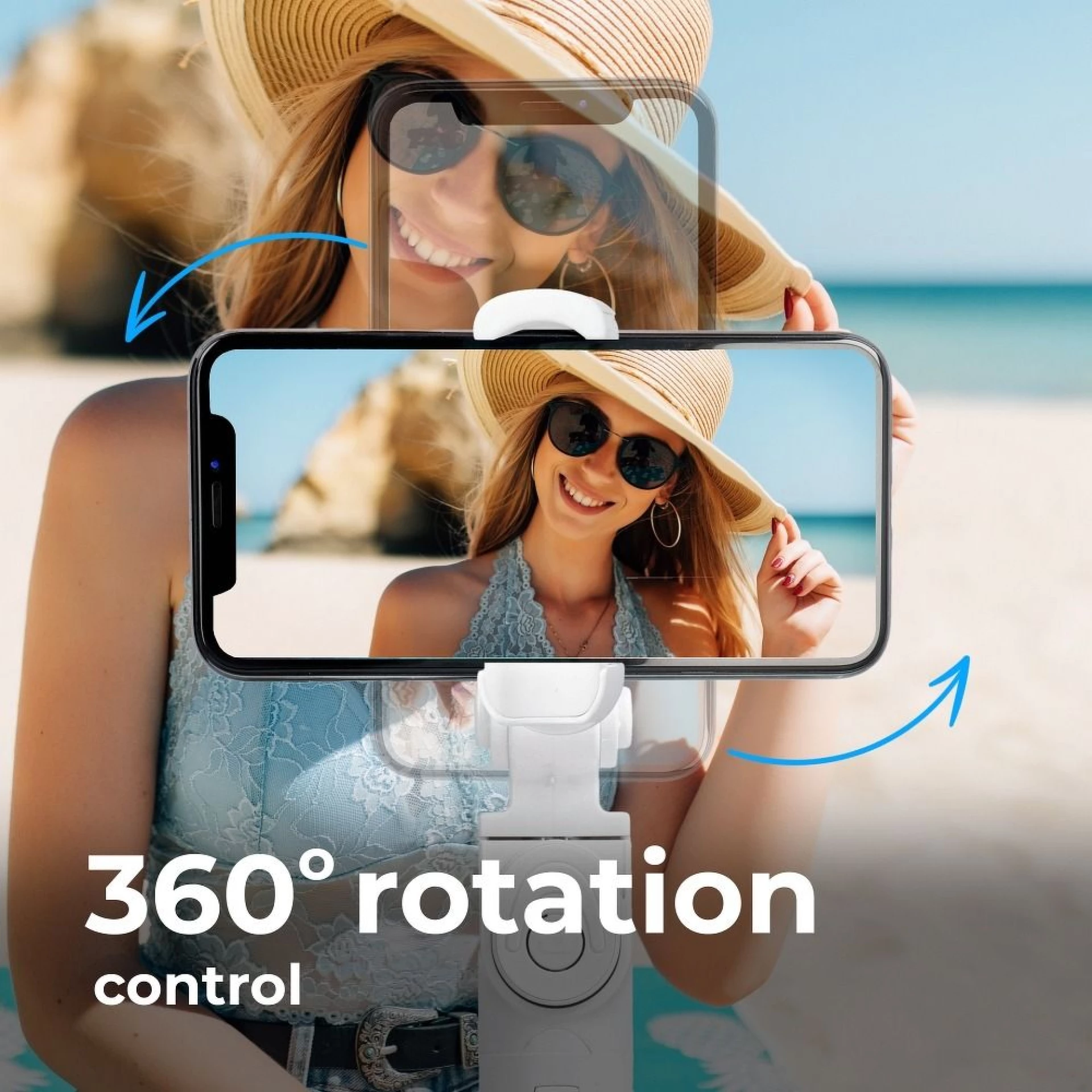 Combo selfie sa stalkom, LED flash i daljinskim upravljačem