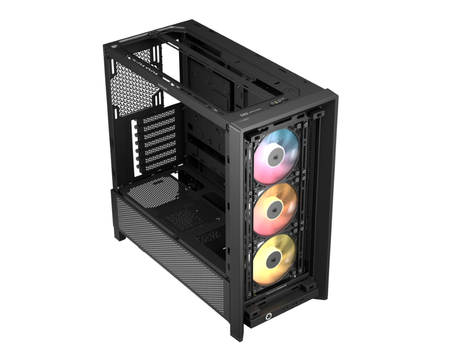 CORSAIR FRAME 4000D RS ARGB3xRS120 ARGB fans, 360mm rad170mm cooler, 430mm GPU, ATX, Black