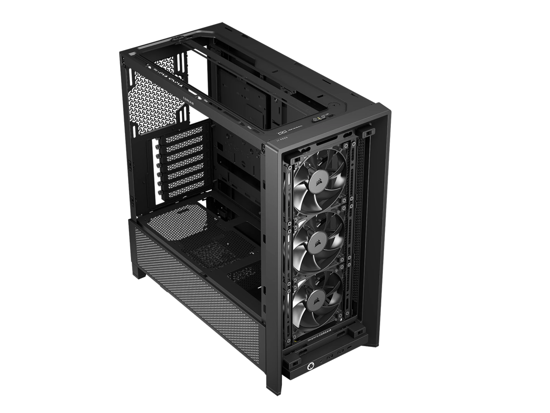 CORSAIR FRAME 4000D RS Case3xRS120 fans, 360mm radiator170mm cooler, 430mm GPU, ATX, Black
