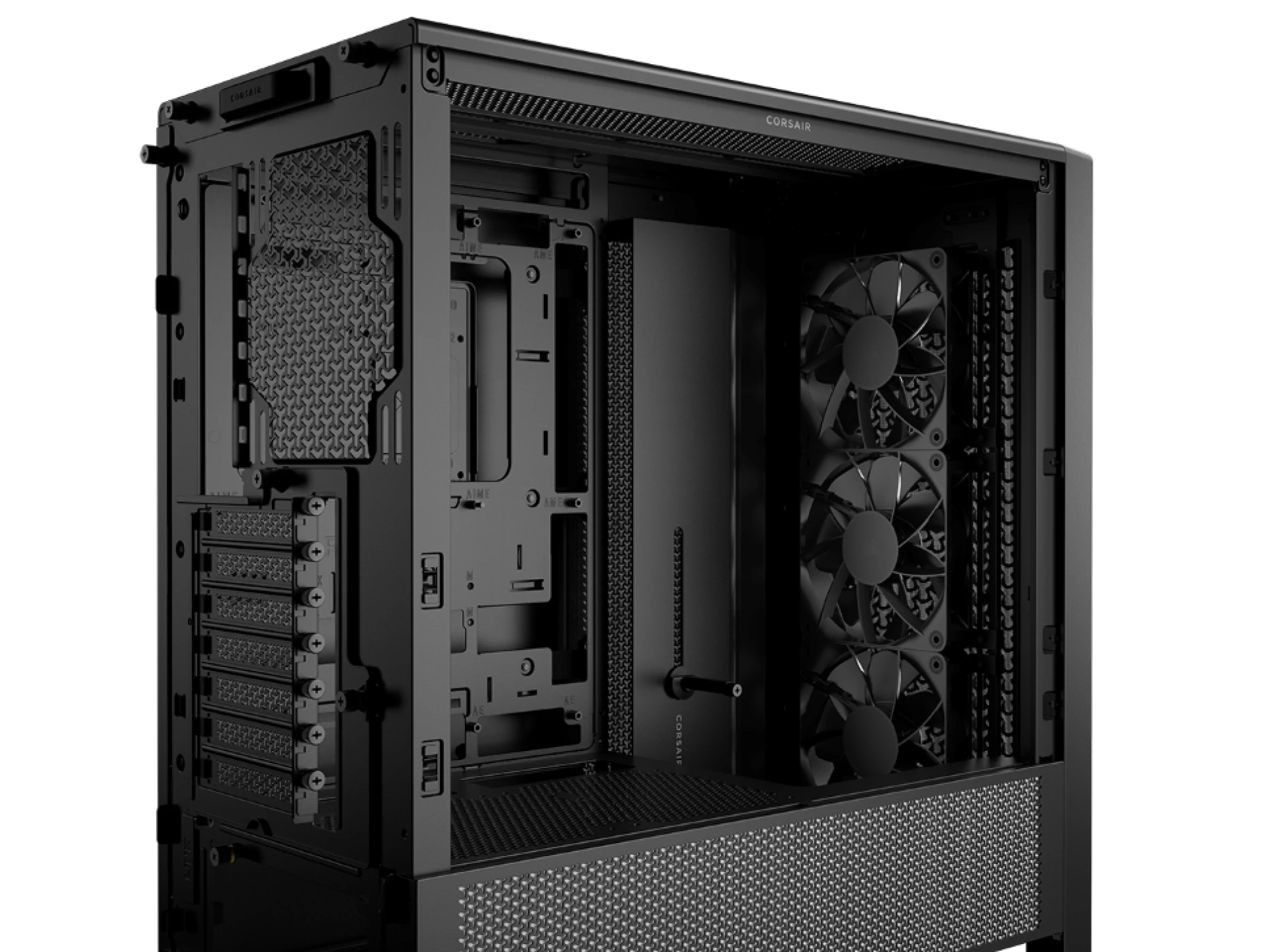 CORSAIR FRAME 4000D RS Case3xRS120 fans, 360mm radiator170mm cooler, 430mm GPU, ATX, Black