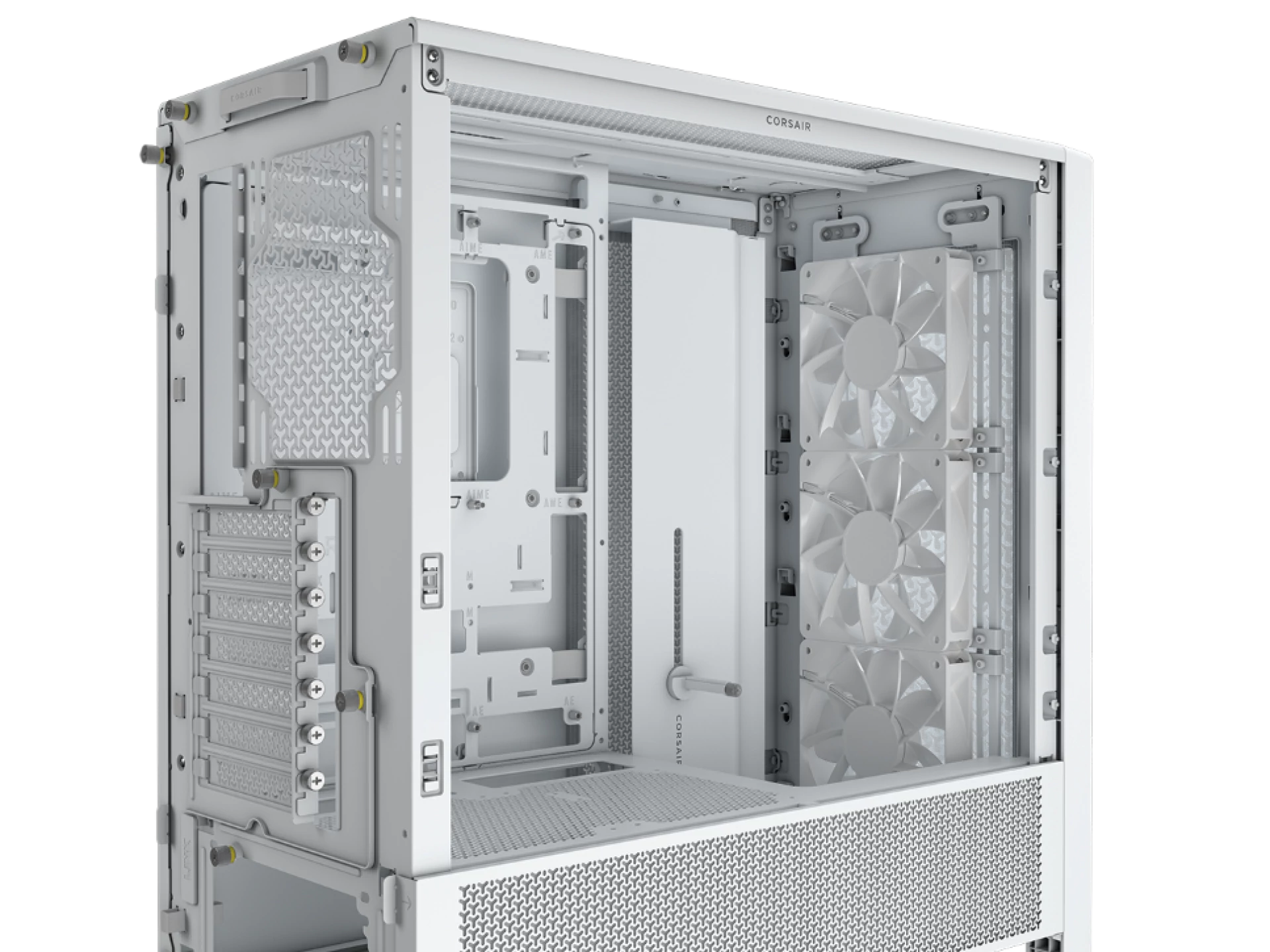 CORSAIR FRAME 4000D RS Case3xRS120 fans, 360mm radiator170mm cooler, 430mm GPU, ATX, White