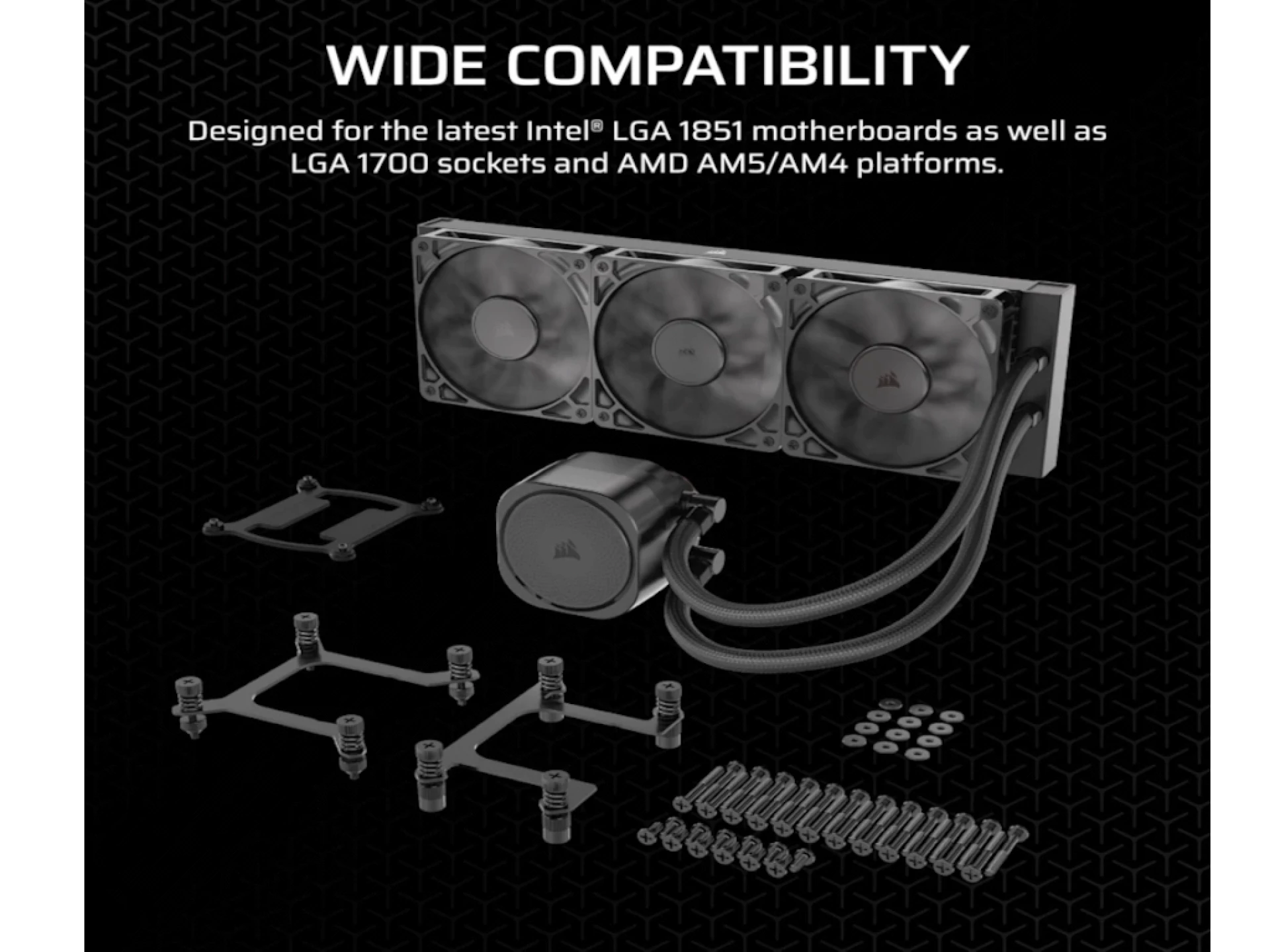 CORSAIR NAUTILUS 360 RS AIO Liquid CPU Cooler, 1851, 1700 AM5, AM4