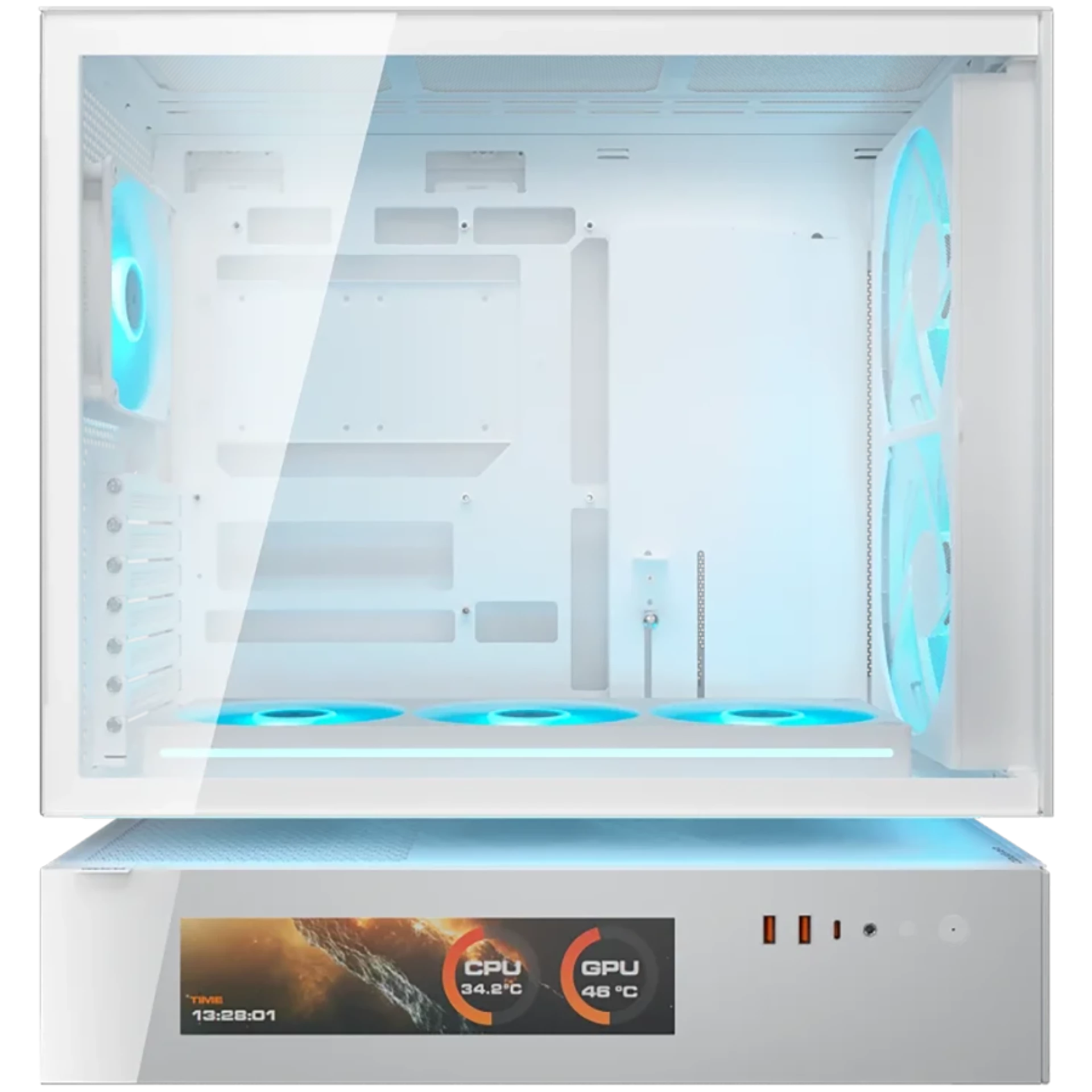 COUGAR CFV235 Mesh Vision PC Case, Mid Tower, White