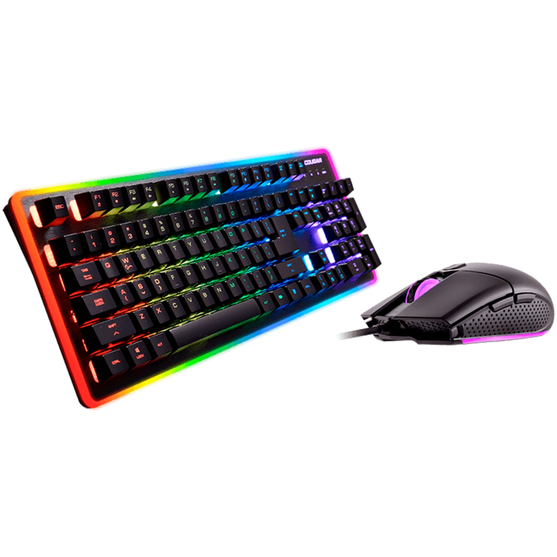 Cougar | Deathfire EX | 37DF2XNMB.0002 | Keyboard + Mouse Bundle| Keyboard: Hybrid / 8 color Backlight | Mouse: ADNS-5050 / 2000 dpi