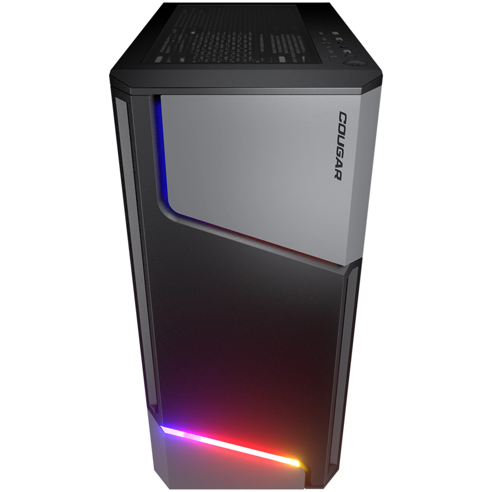 COUGAR | MX360 RGB | PC Case | Mid Tower / Metal Front Panel with ARGB strips / 1 x ARGB Fan / TG Left Panel