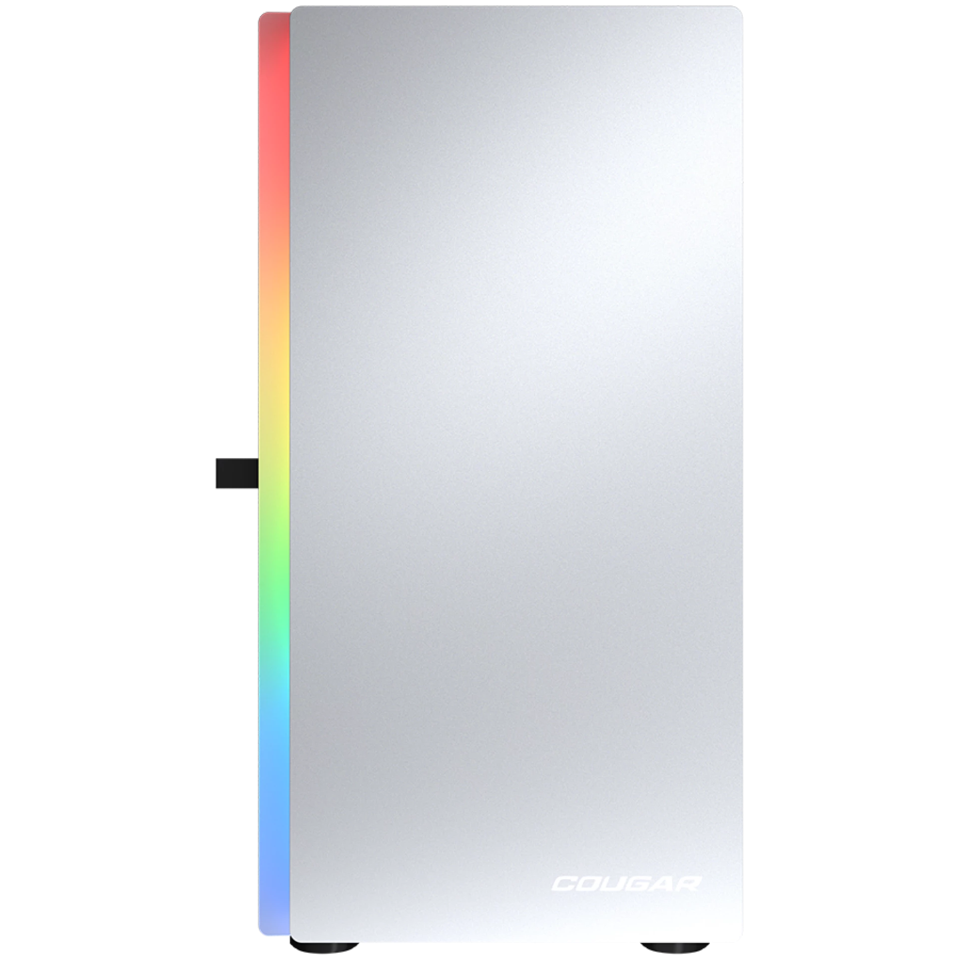 COUGAR | Purity RGB White | PC Case | Mini Tower / TG Front Panel with ARGB strip / 1 x ARGB Fan / 3mm TG Left Panel