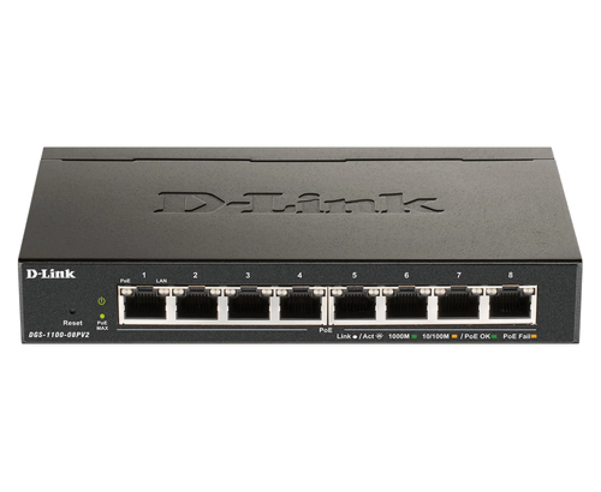 D-Link switch web upravljivi PoE, DGS-1100-08PV2