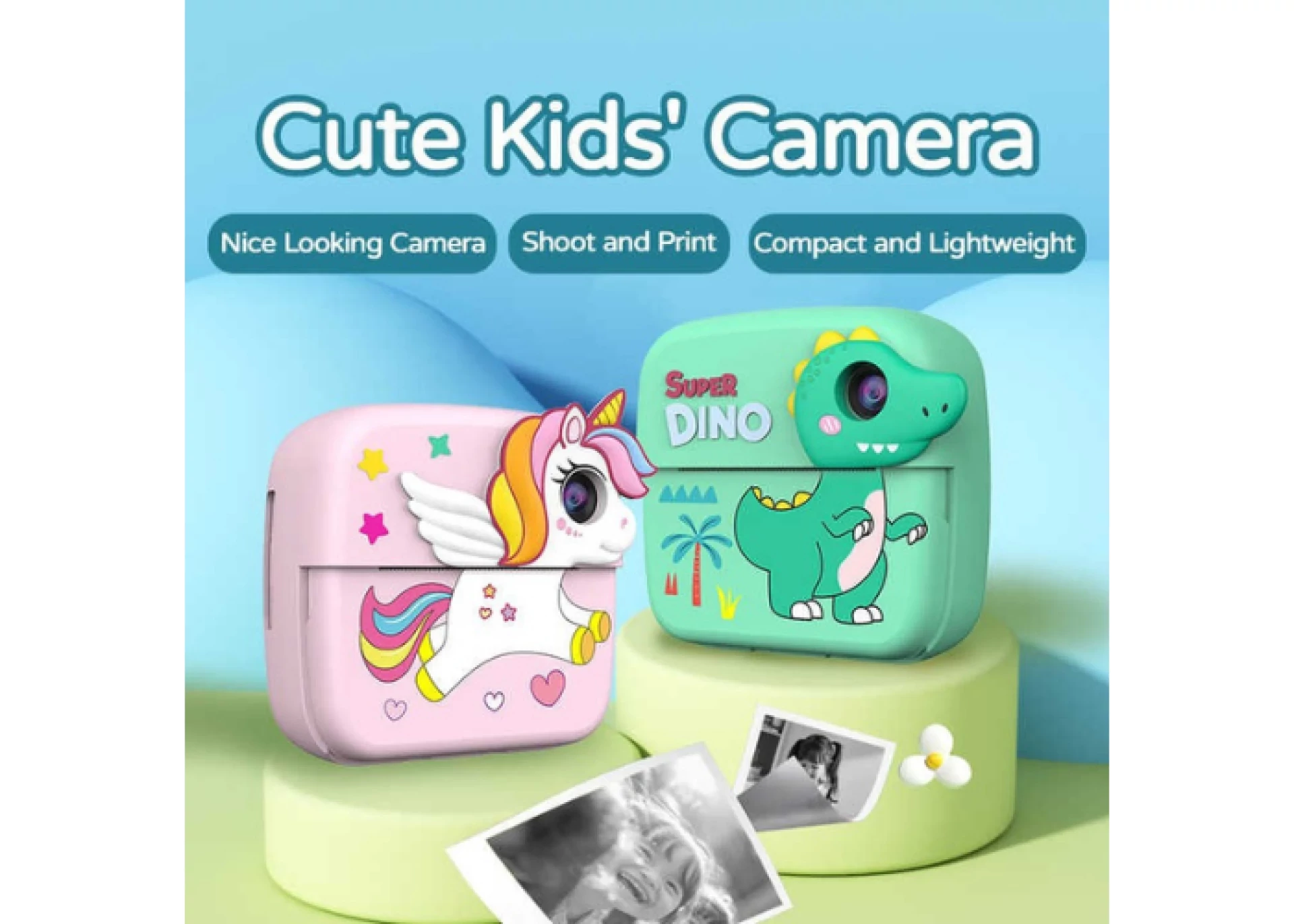 Dječija kamera instant termal print A28 (dual lens) zelena