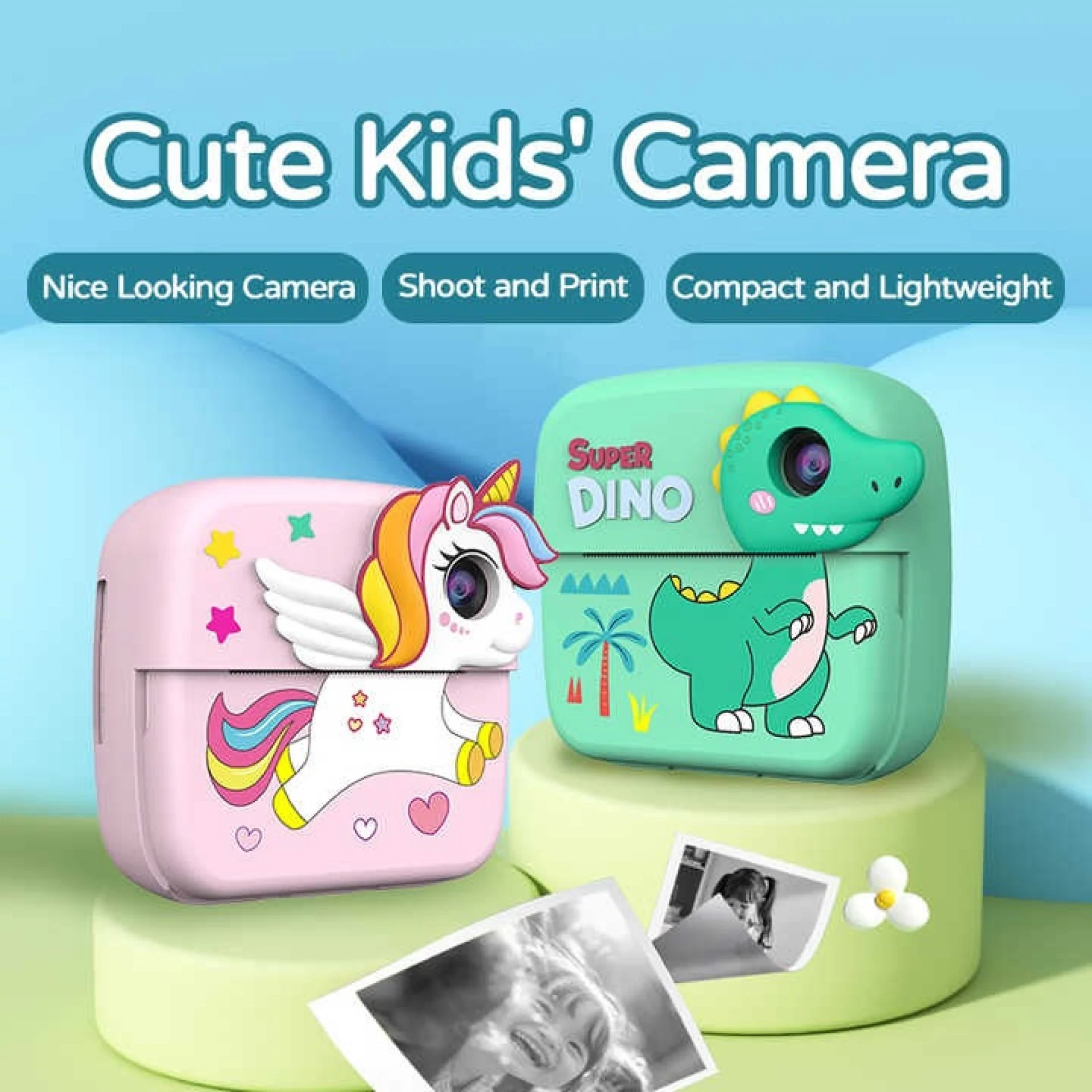 Dječija kamera instant termal print A28 (dual lens) zelena