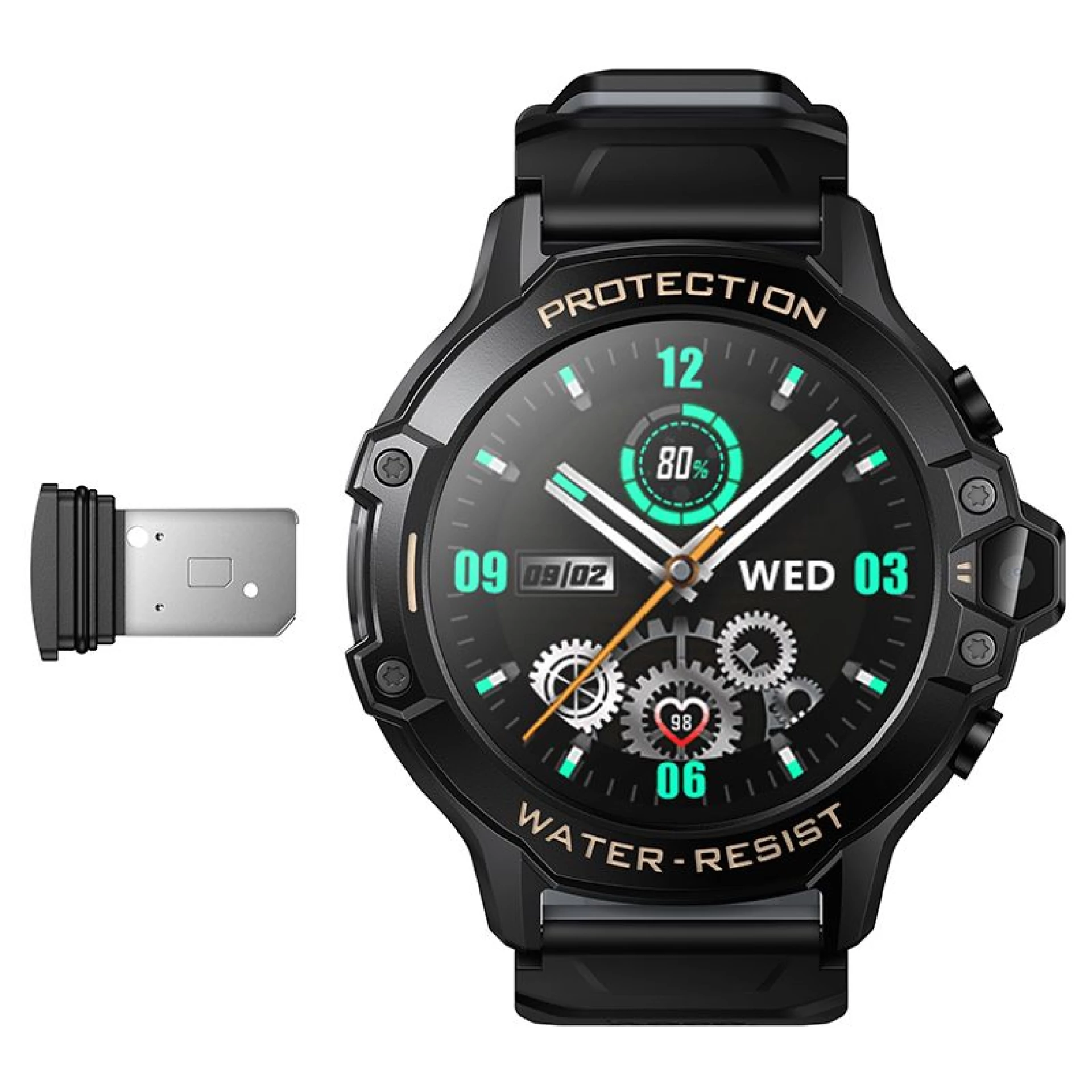 Dječiji pametni sat HOCO Y107 4G GPS crni