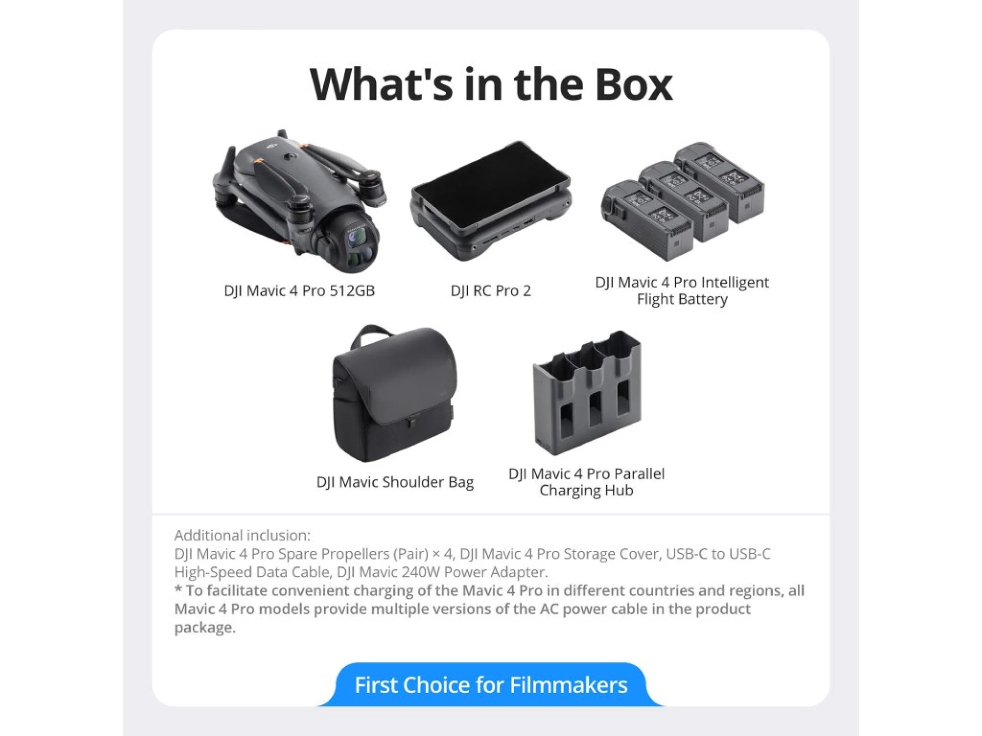 DJI Mavic 4 Pro 512 GB CreatorDron, Combo (DJI RC Pro 2)
