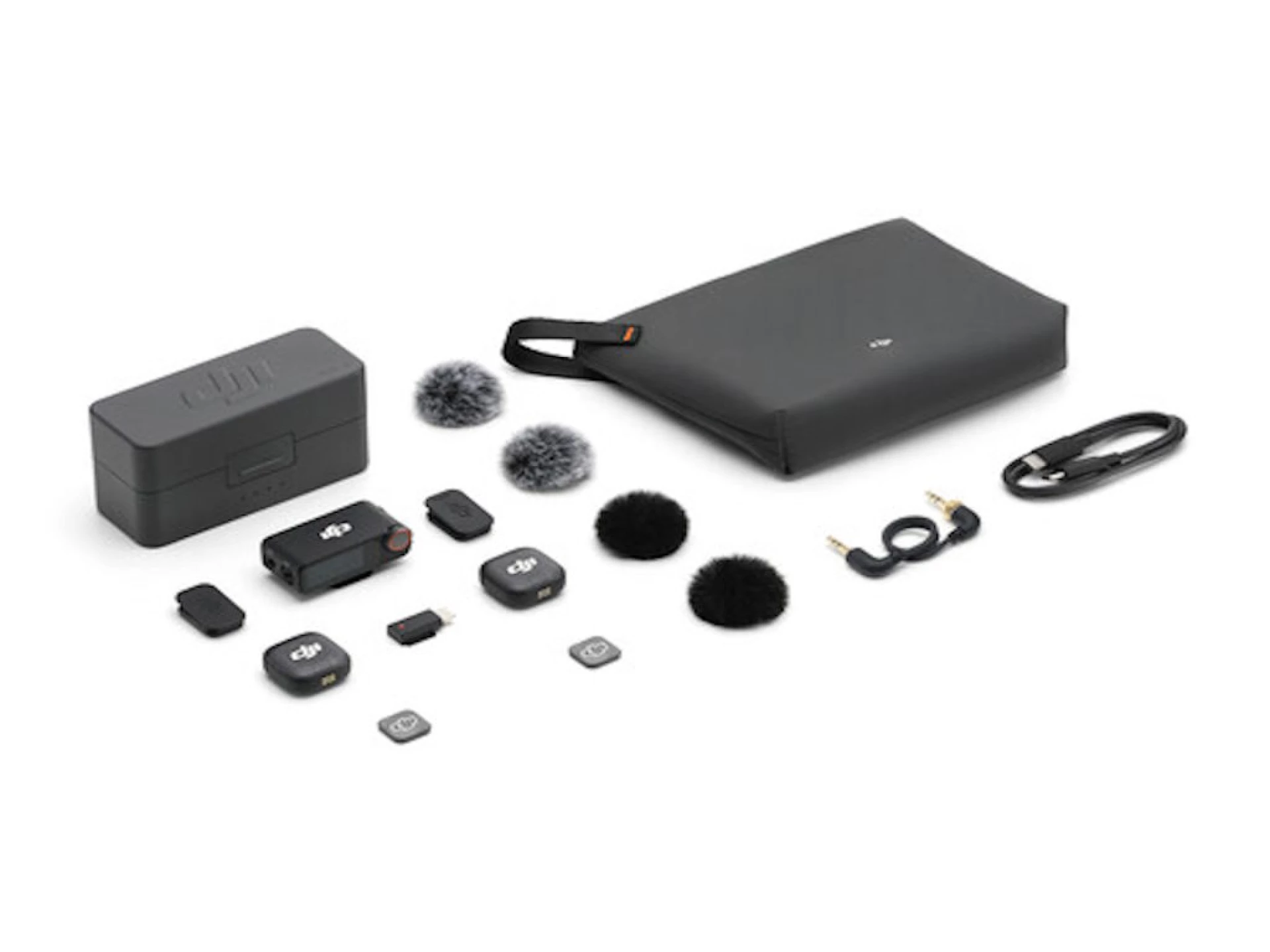 DJI Mic 3 (2TX+1RX+CC)mikrofon, prenos zvuka do 250m5.5h snimanja,48kHz 24 zvuk,OLED zaslon