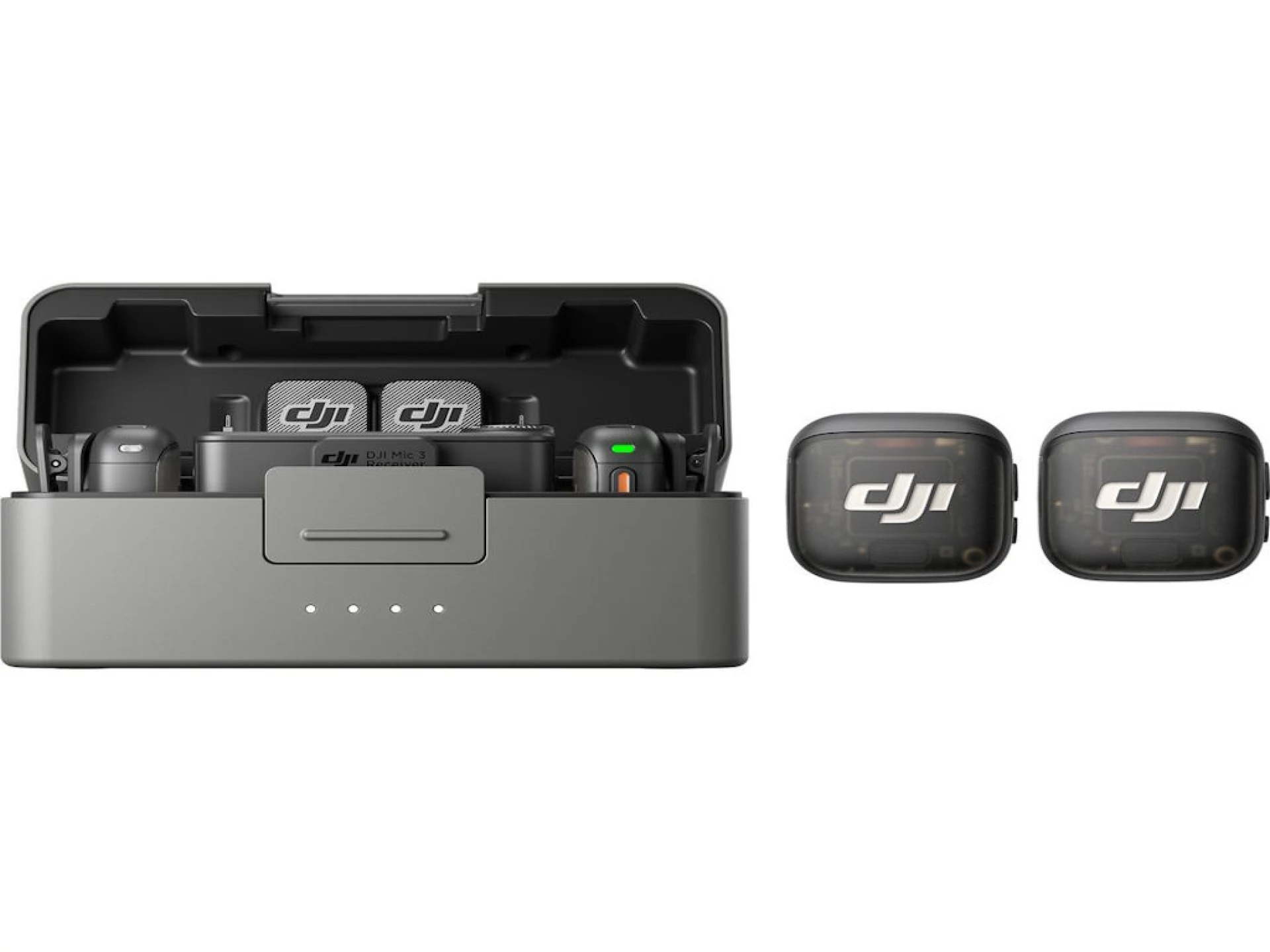 DJI Mic 3 (2TX+1RX+CC)mikrofon, prenos zvuka do 250m5.5h snimanja,48kHz 24 zvuk,OLED zaslon
