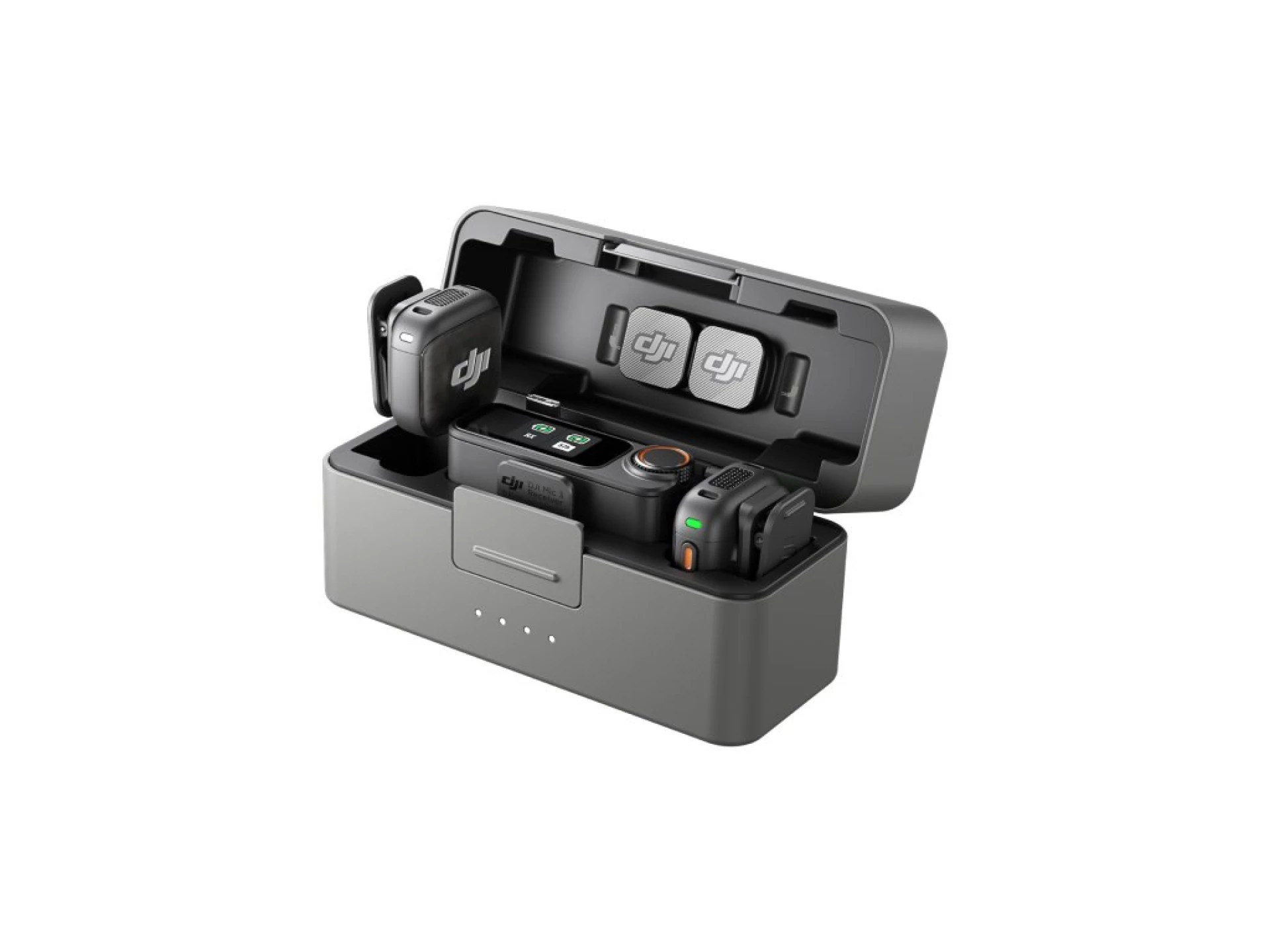 DJI Mic 3 (2TX+1RX+CC)mikrofon, prenos zvuka do 250m5.5h snimanja,48kHz 24 zvuk,OLED zaslon