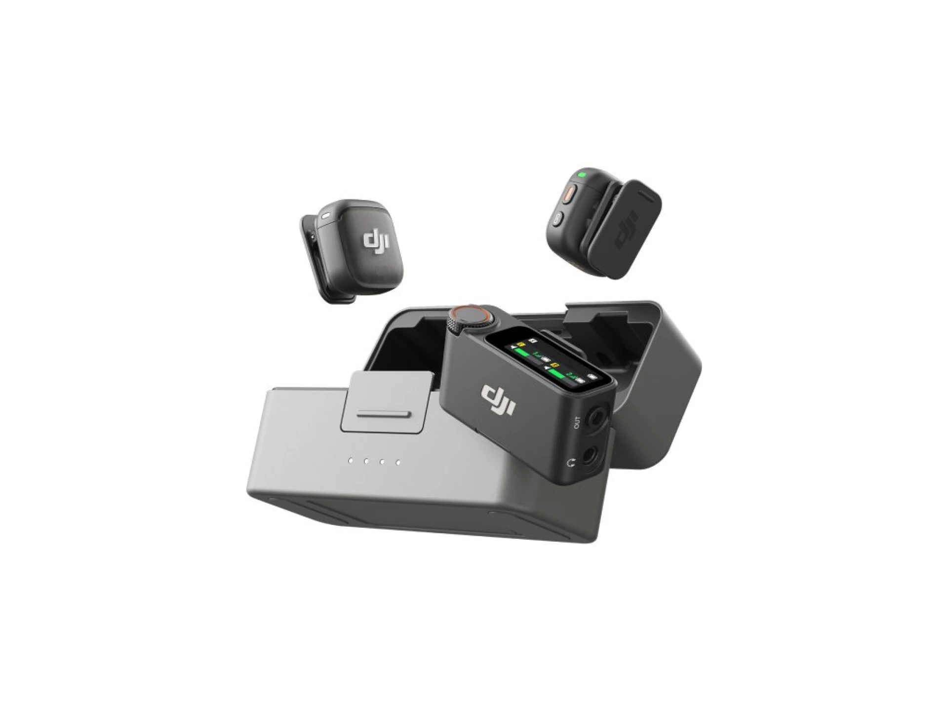 DJI Mic 3 (2TX+1RX+CC)mikrofon, prenos zvuka do 250m5.5h snimanja,48kHz 24 zvuk,OLED zaslon