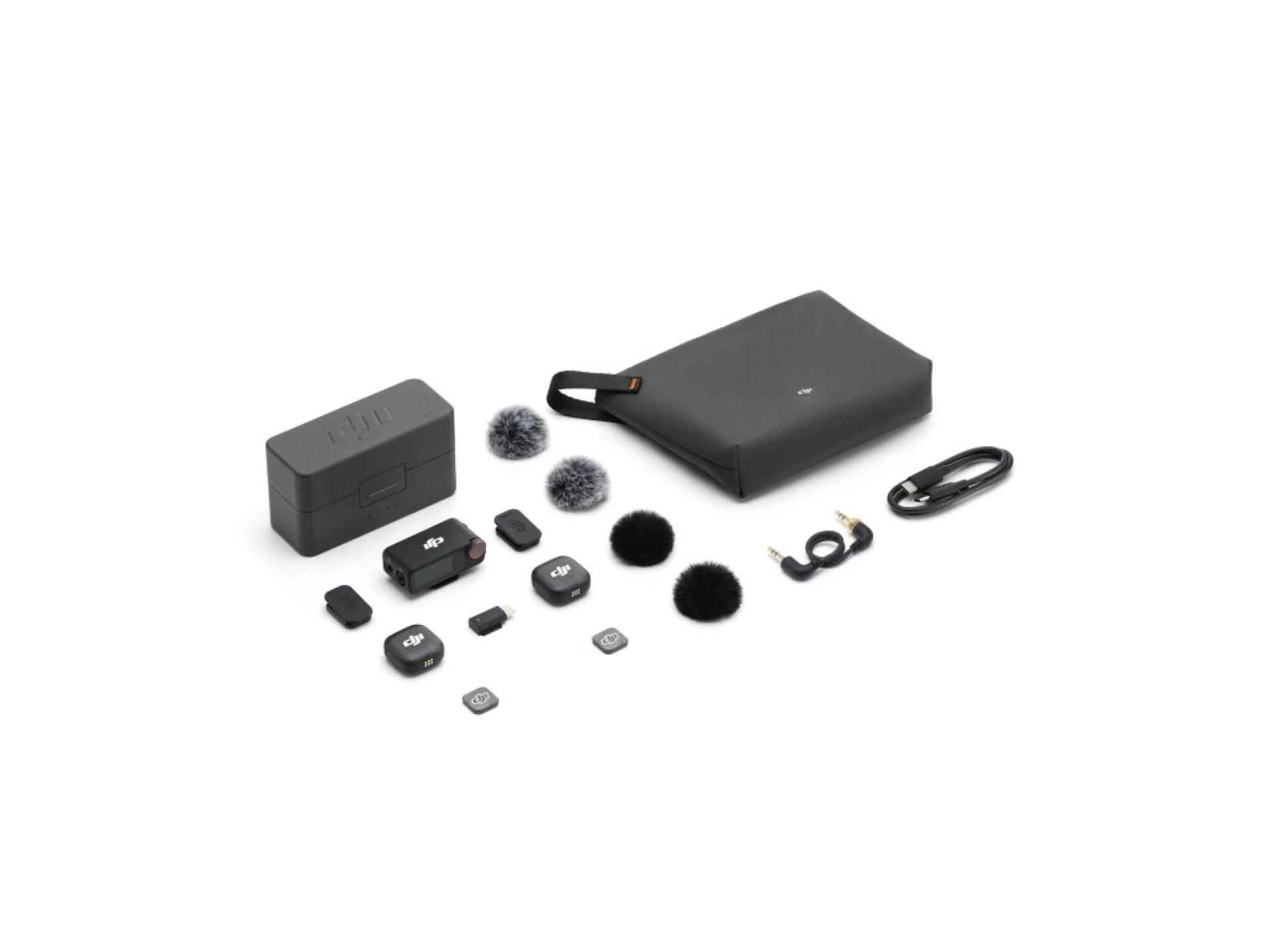 DJI Mic 3 (2TX+1RX+CC)mikrofon, prenos zvuka do 250m5.5h snimanja,48kHz 24 zvuk,OLED zaslon