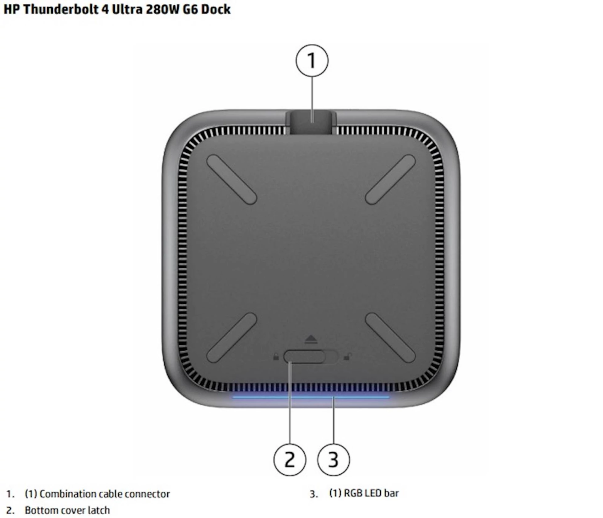 Docking HP Thunderbolt 4 Ultra 280W G6 (AW5M5UT)