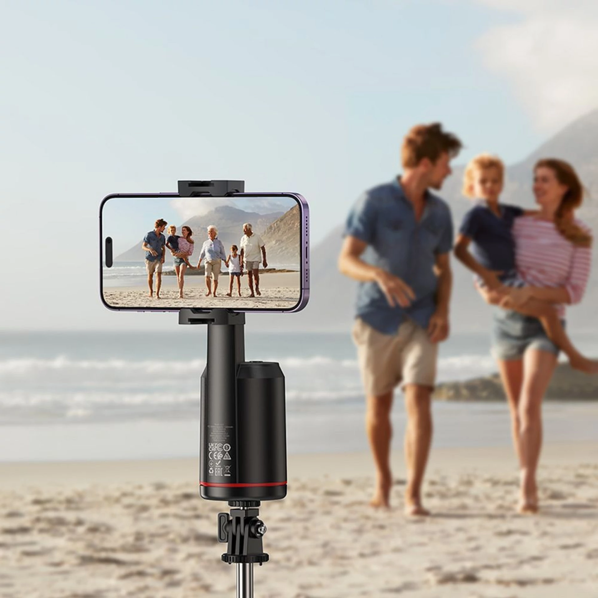 Držač za mobitel HOCO 360 auto face tracking K23 crni
