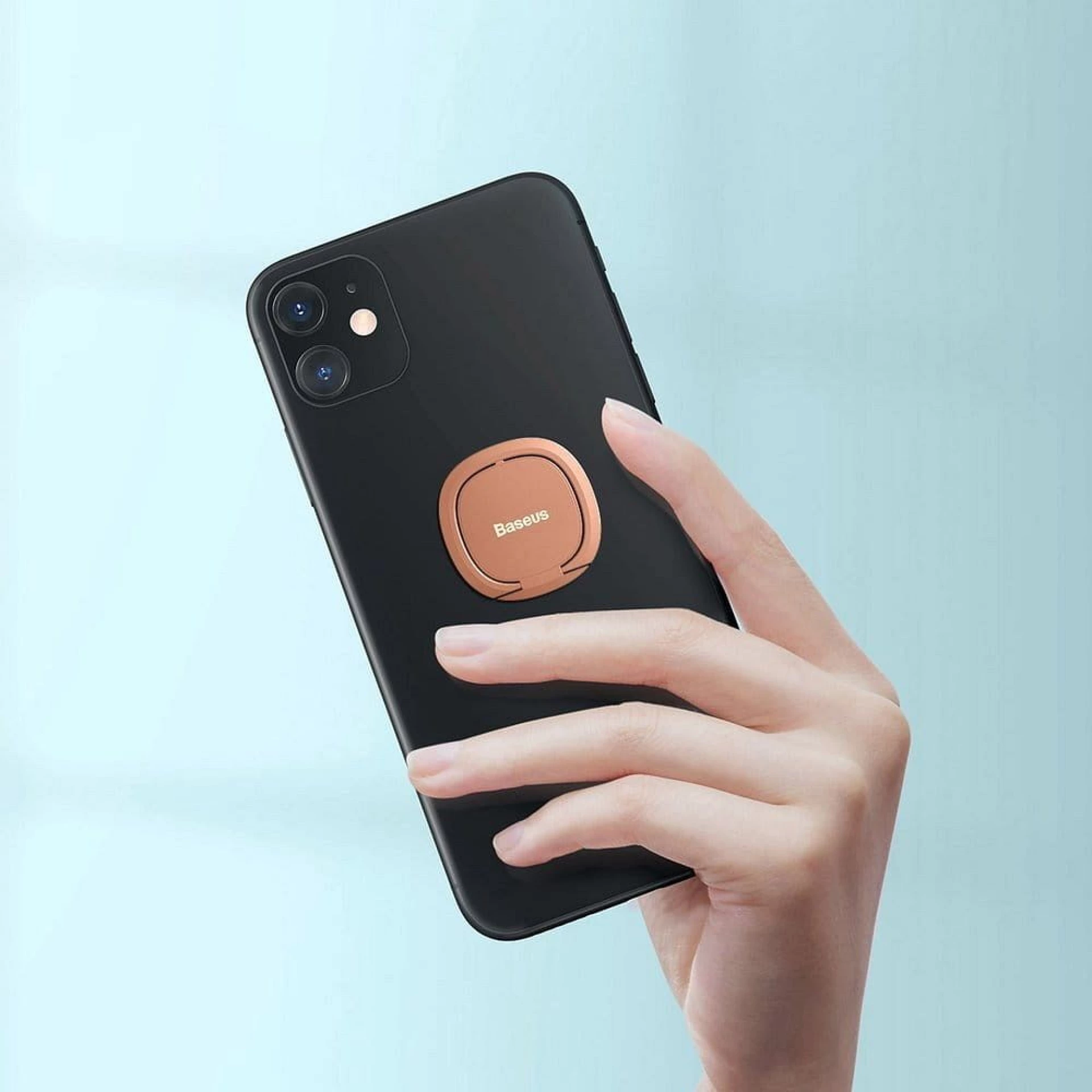 Držač za telefon Baseus SUYB-0R ring holder rozi