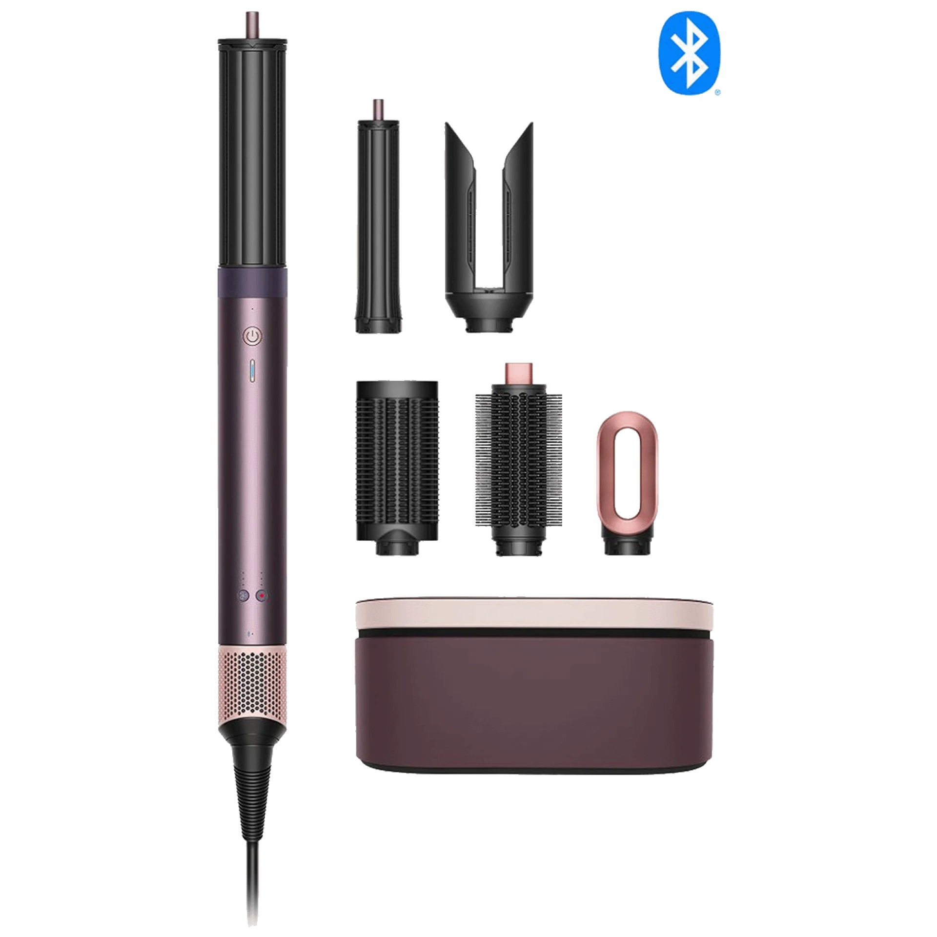 Dyson Uvijač za kosu, 1300 W, kovrče, valovi, ravnanje, sušenje - Airwrap Coanda2x Jasper Plum S+W