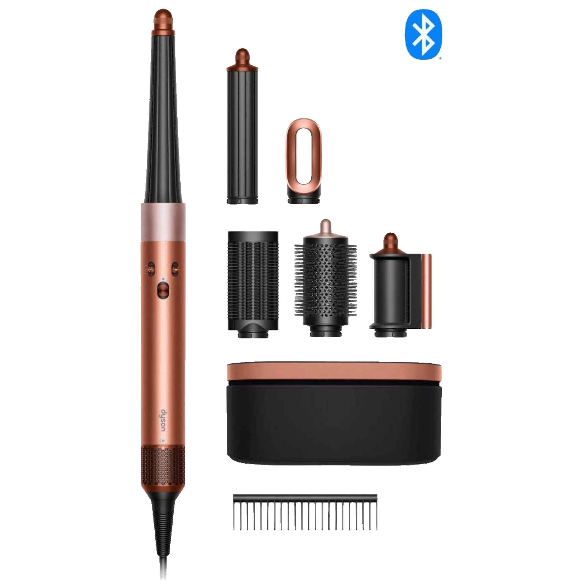 Dyson Uvijač za kosu, 1300W, Bluetooth, Multistyler - Airwrap i.d.Amber Silk/Pink C.+Wavy