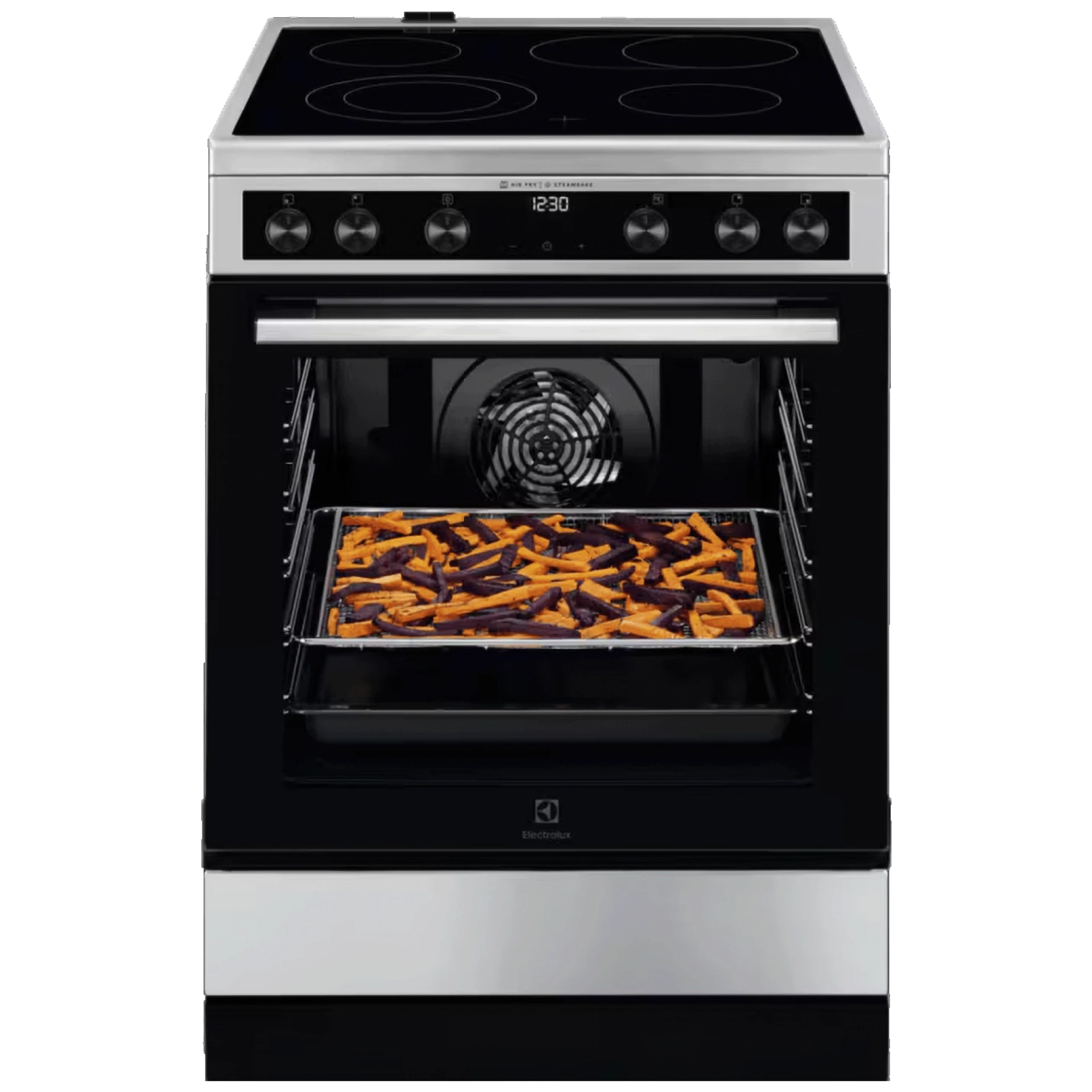 Electrolux Štednjak 4 staklokeramičke ringle, pećnica 73 lit., 60 cm, A - LKR66021MX