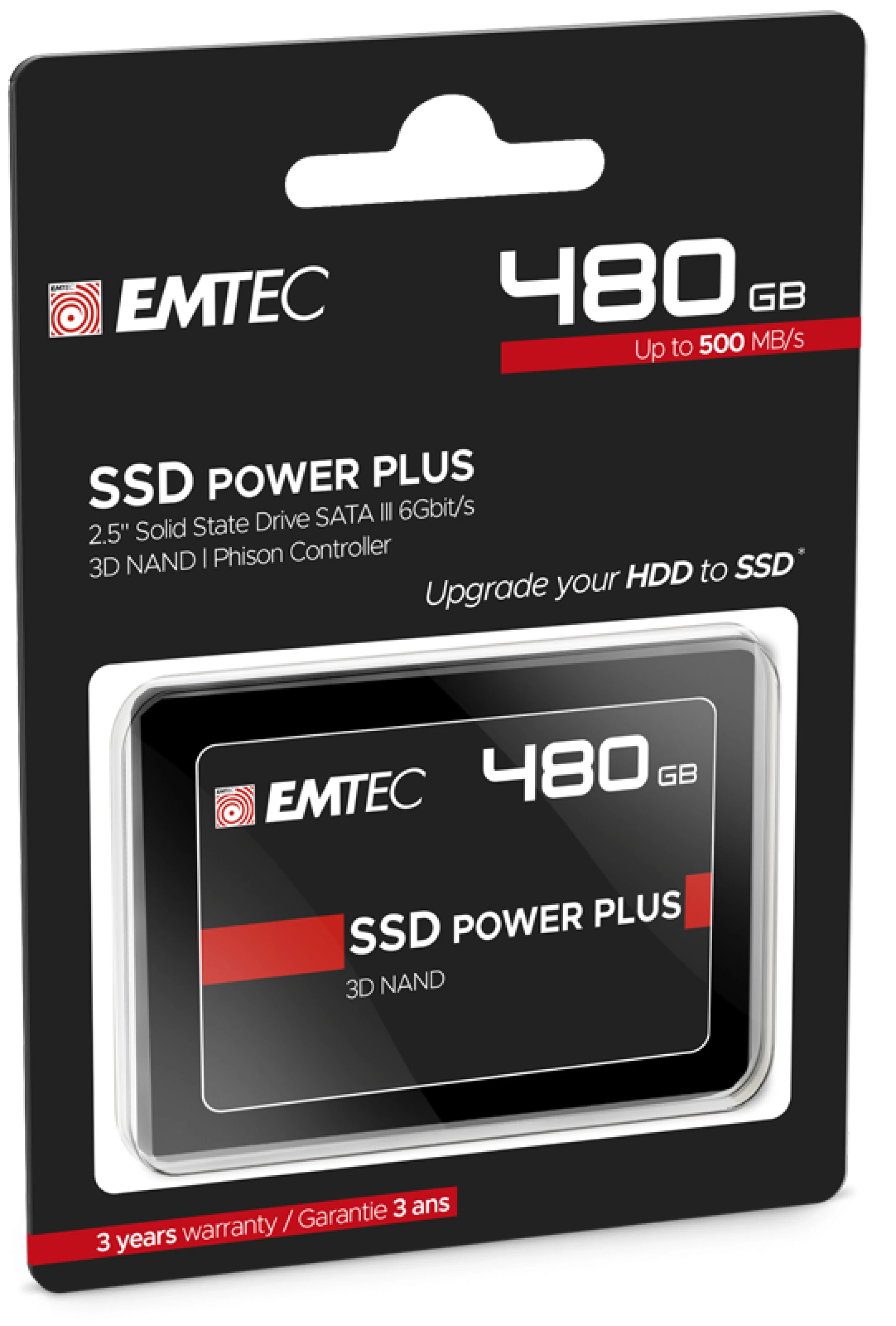 EMTEC SSD 480GB SATA3 2.5"520MB/s,500MB/s