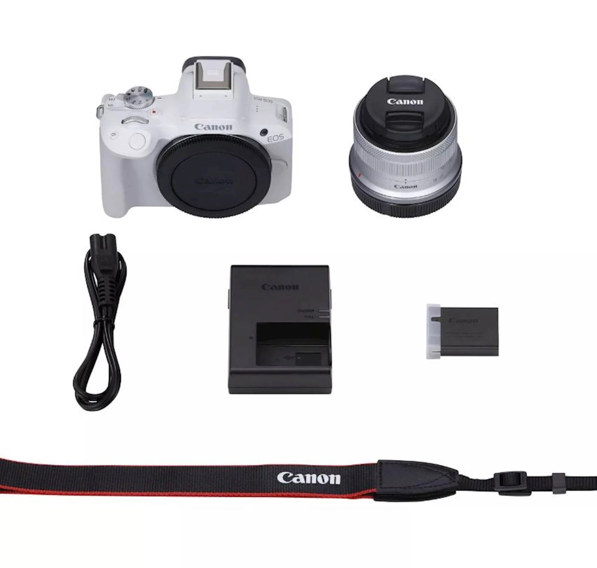 Fotoaparat CANON R50 + RFS18-45 WH